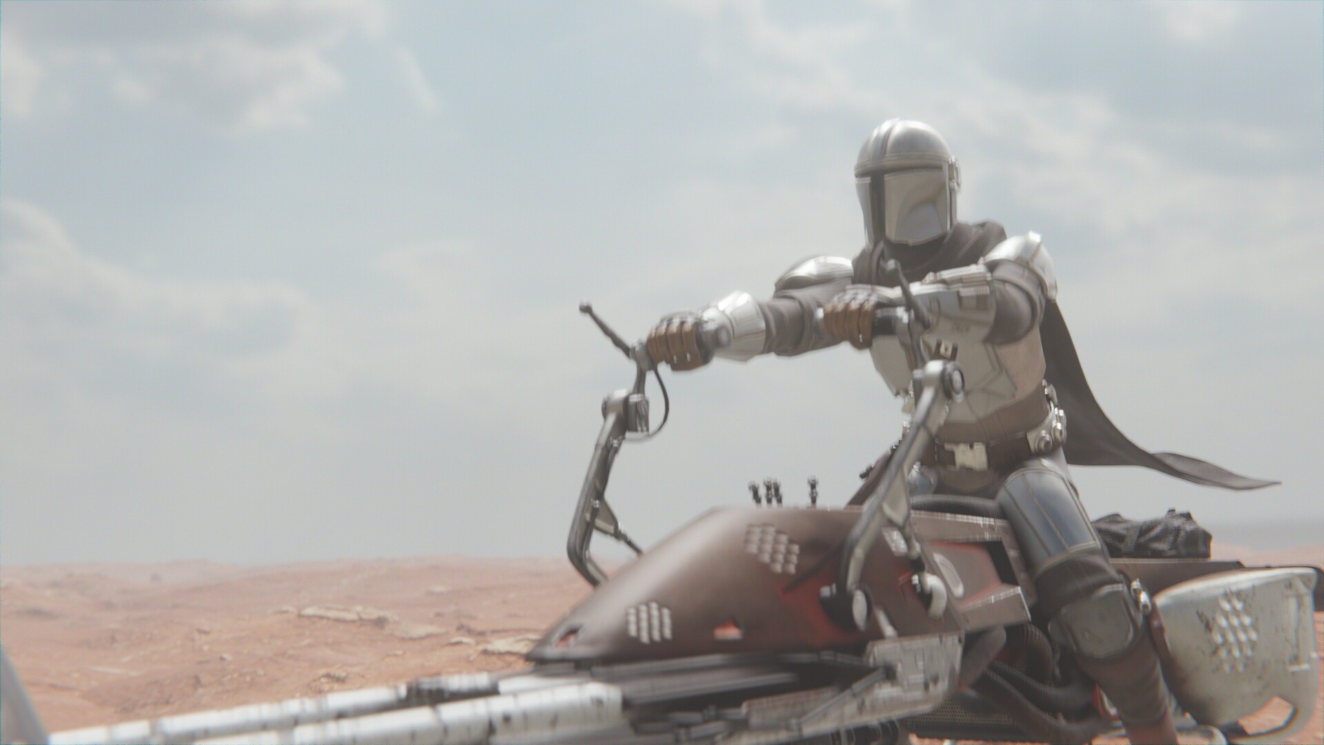 Mandalorian on speeder 2025 bike