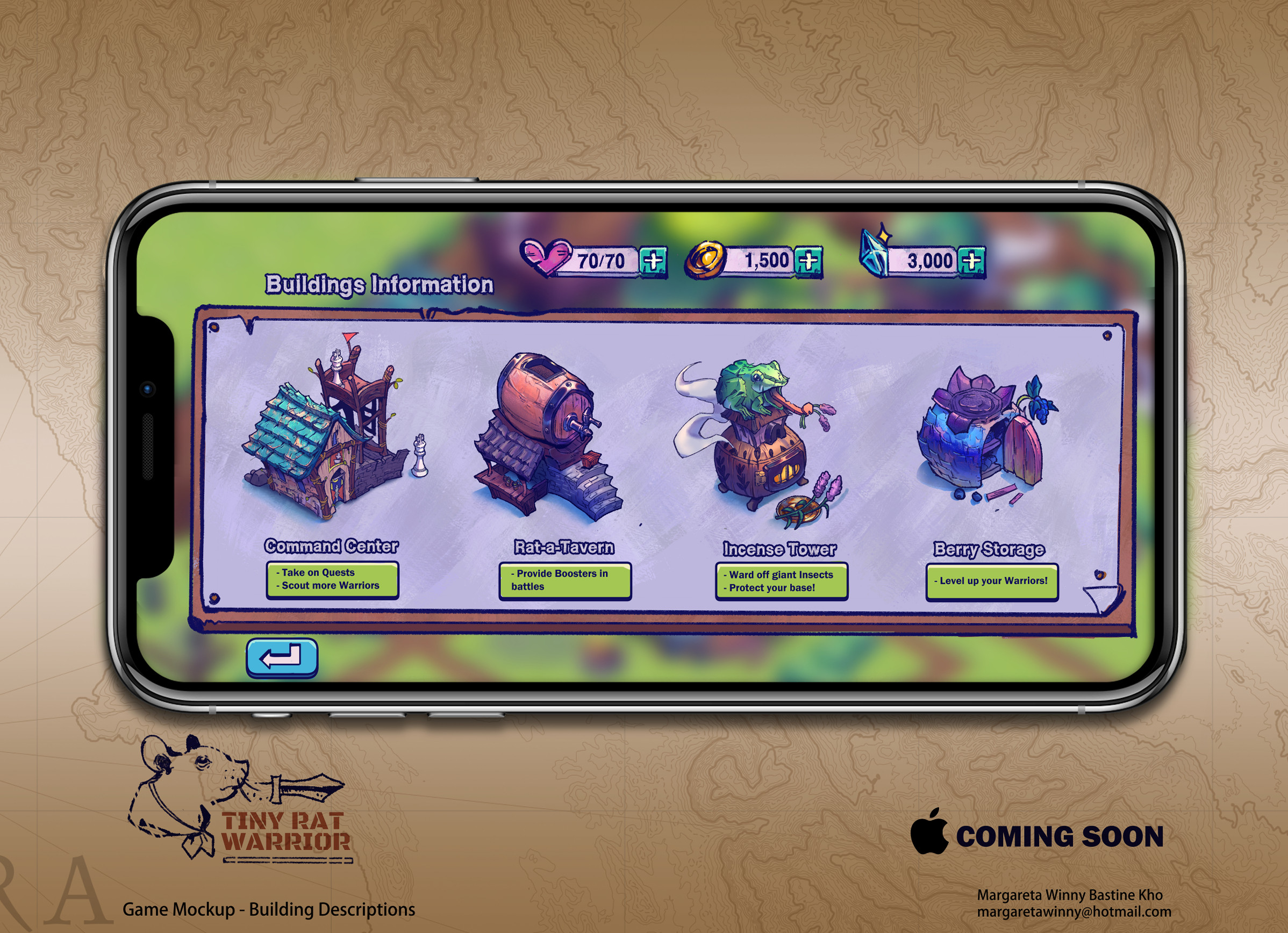 Mobile Game Mockup Pt. 2