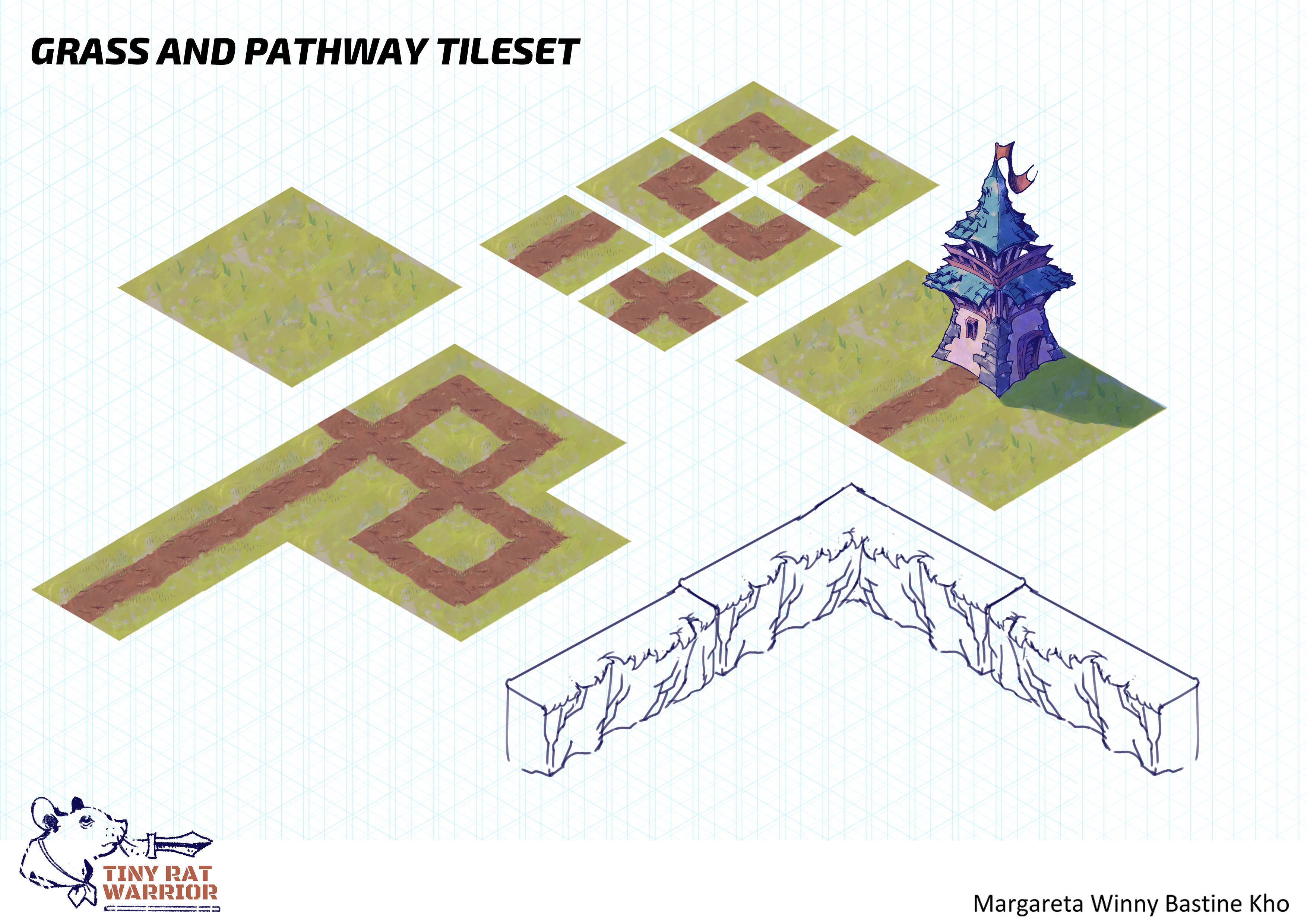 Grass and Pathway Tileset