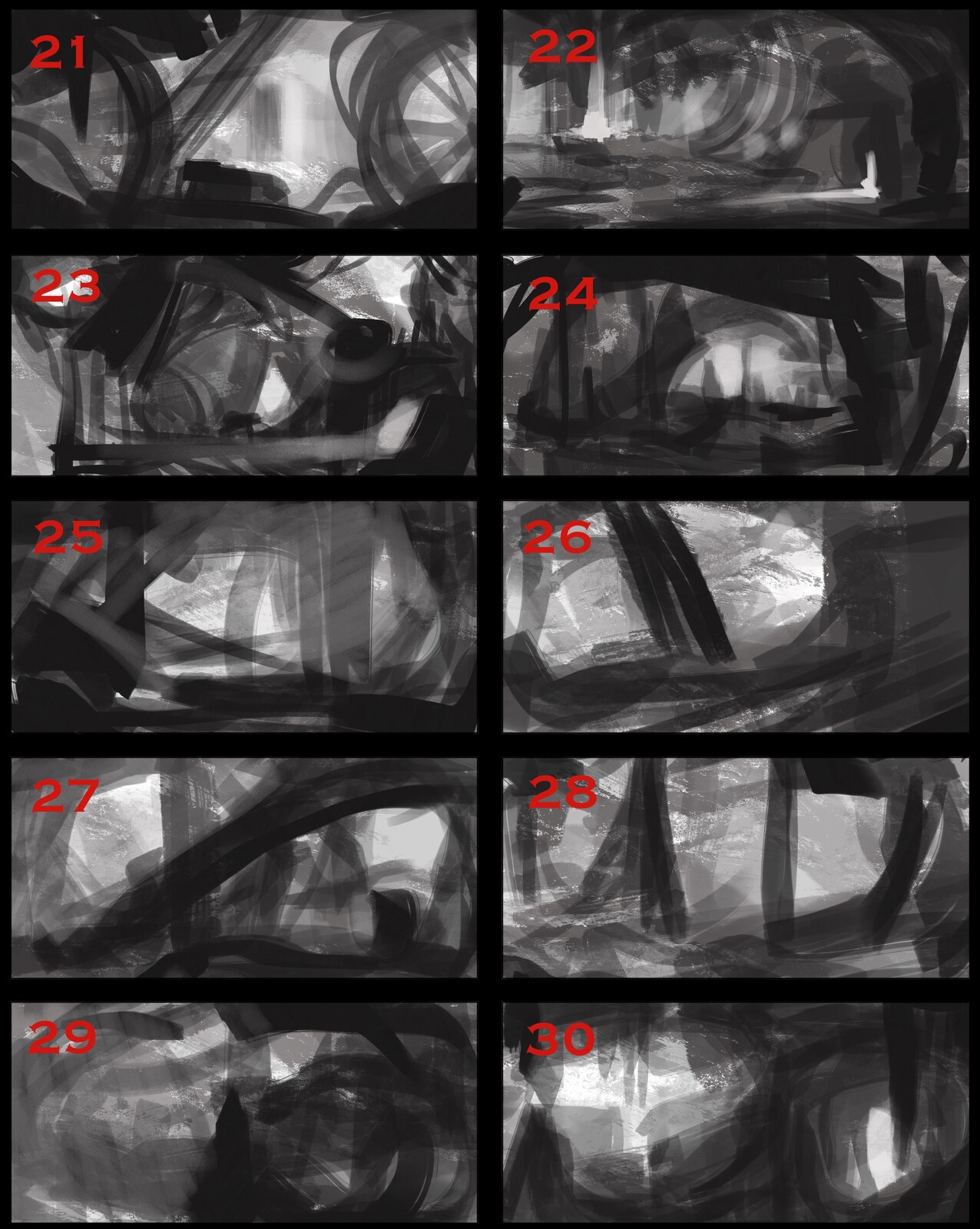 Abstract Sketches 21-30