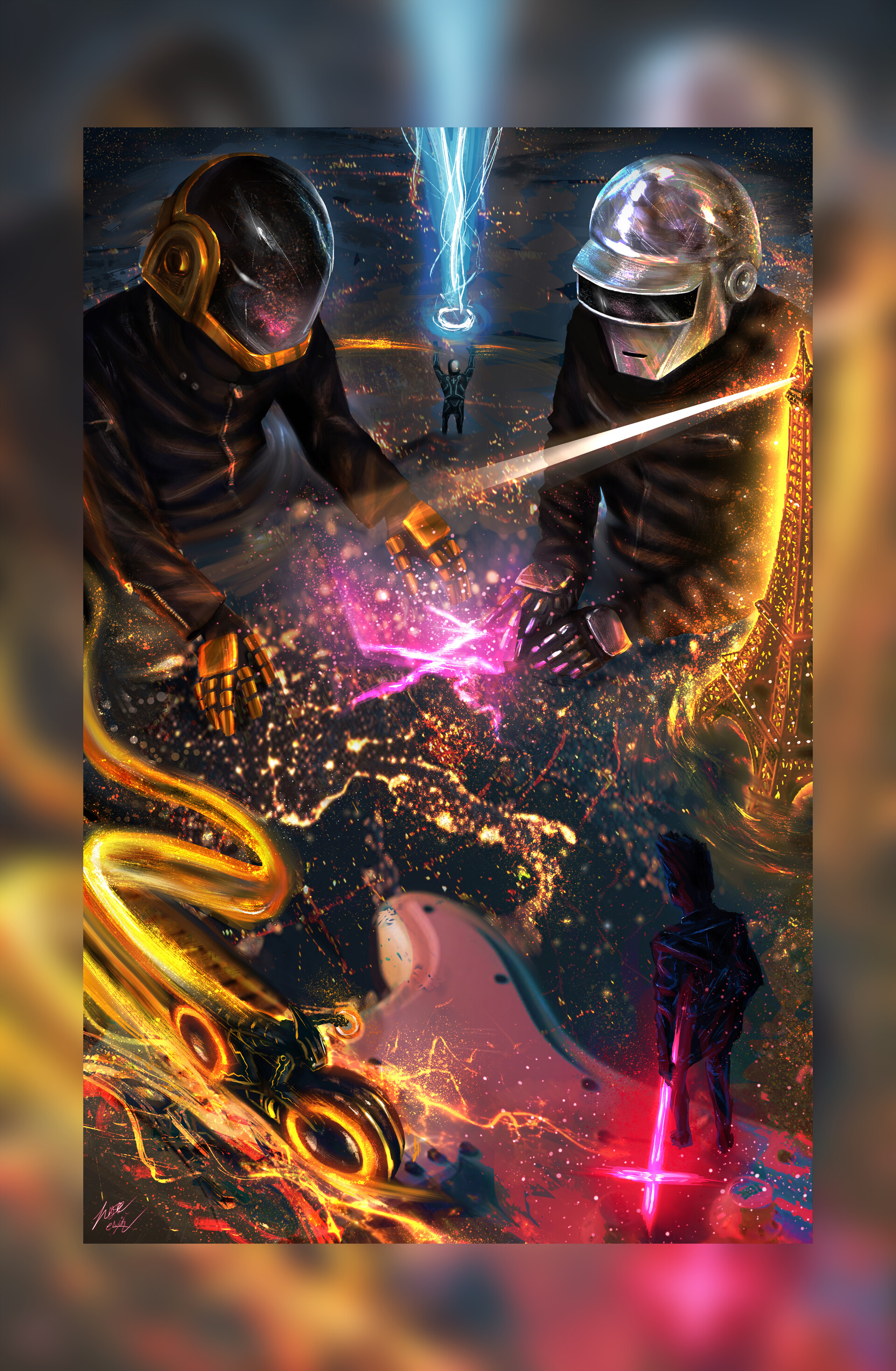 ArtStation - Daft Punk Fan Art