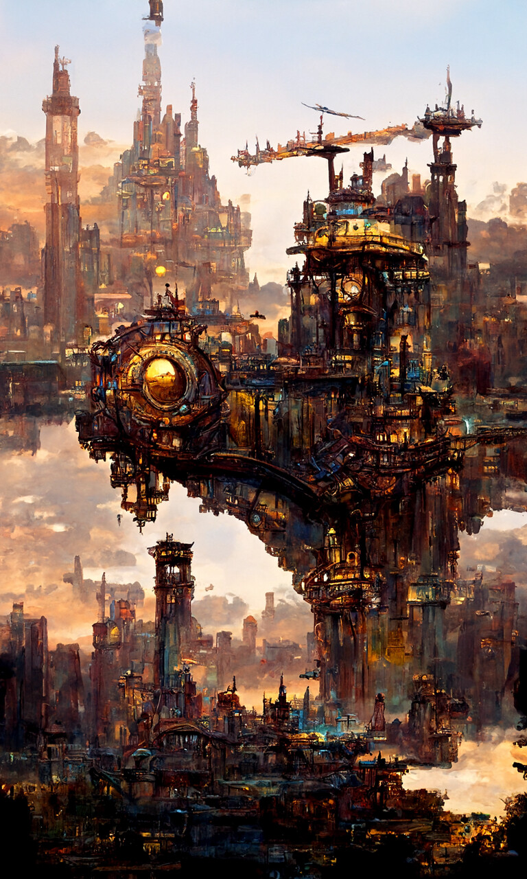 ArtStation - Steampunk cities