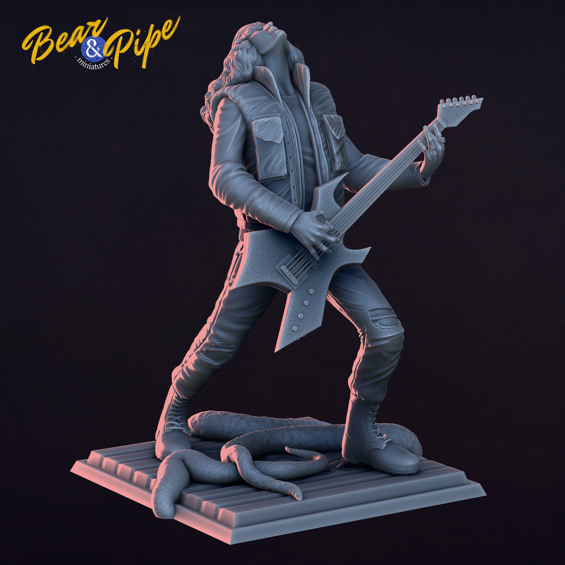 Bear & Pipe Stranger Things Eddie Munson Master of Puppets