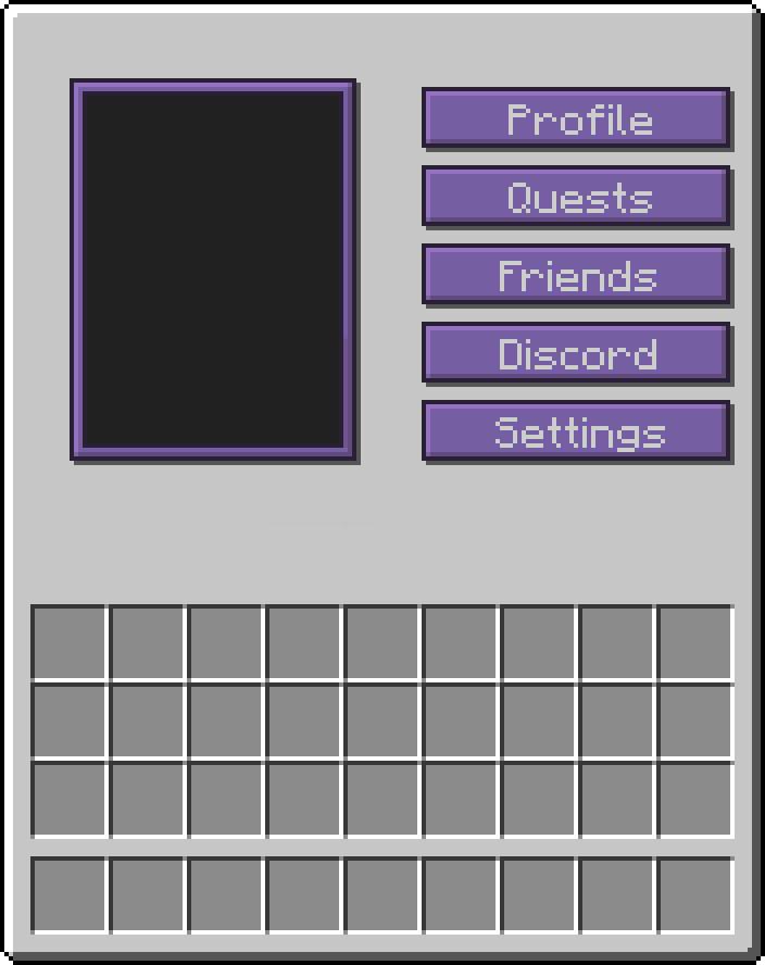 Honnv custom user profile menu for minecraft