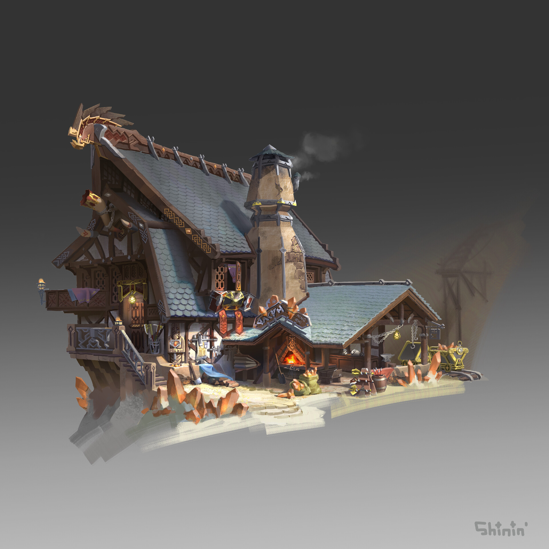 ArtStation - Dwarf Smithshop