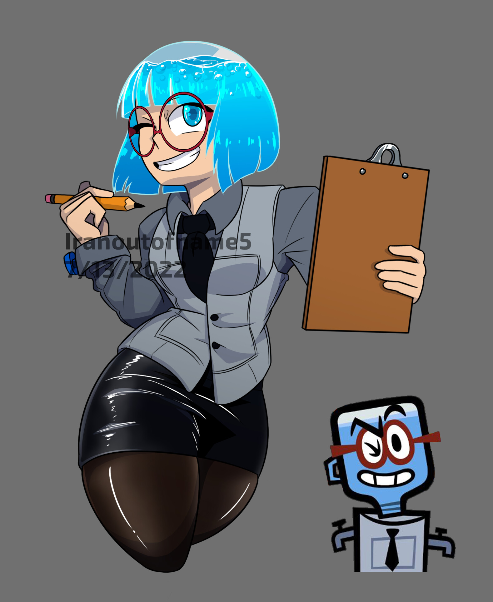 ArtStation M. bubbles from jackbox games as an anime woman