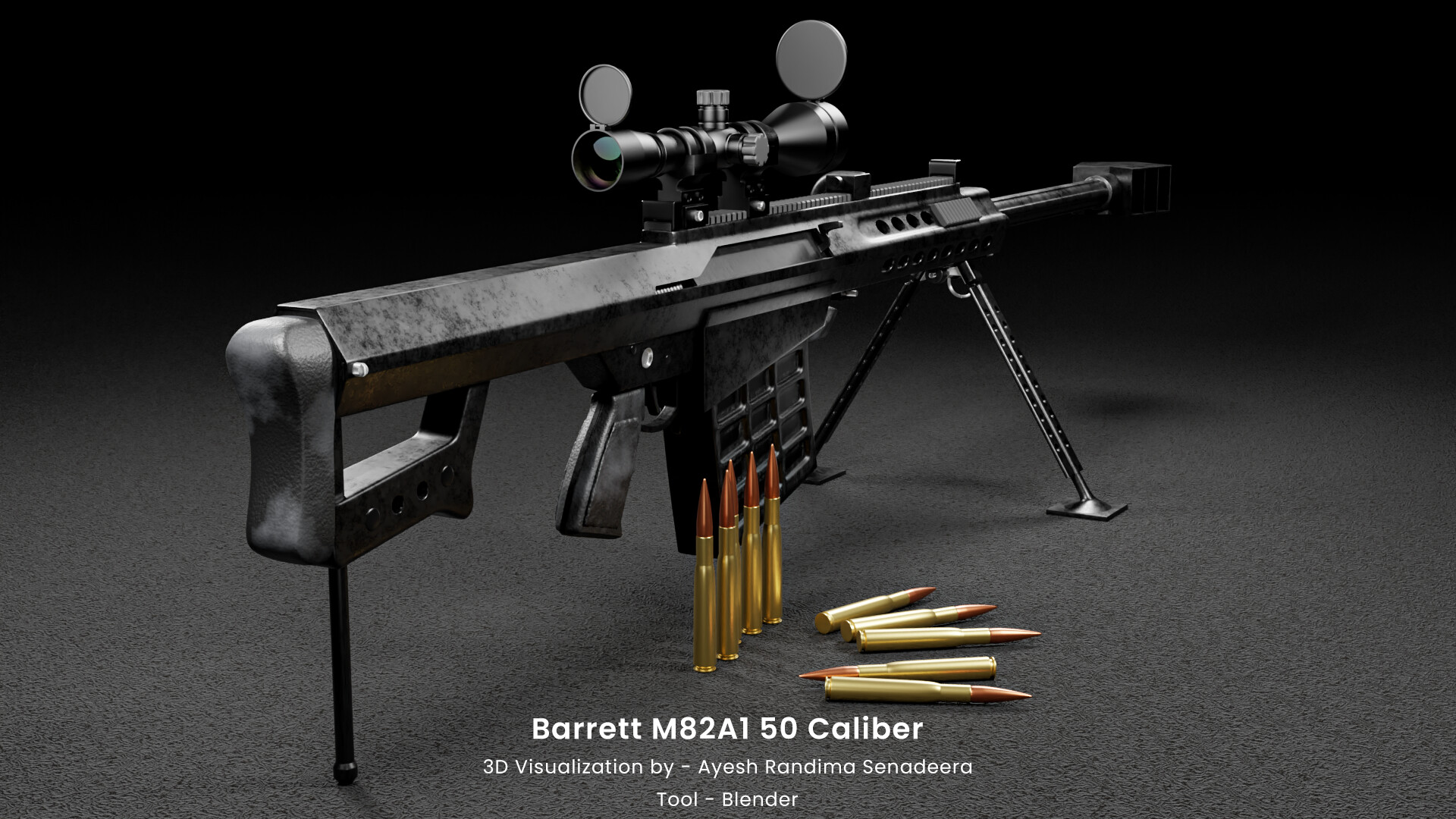 Artstation Barrett M 50 Caliber Bolt Action Sniper Rifle