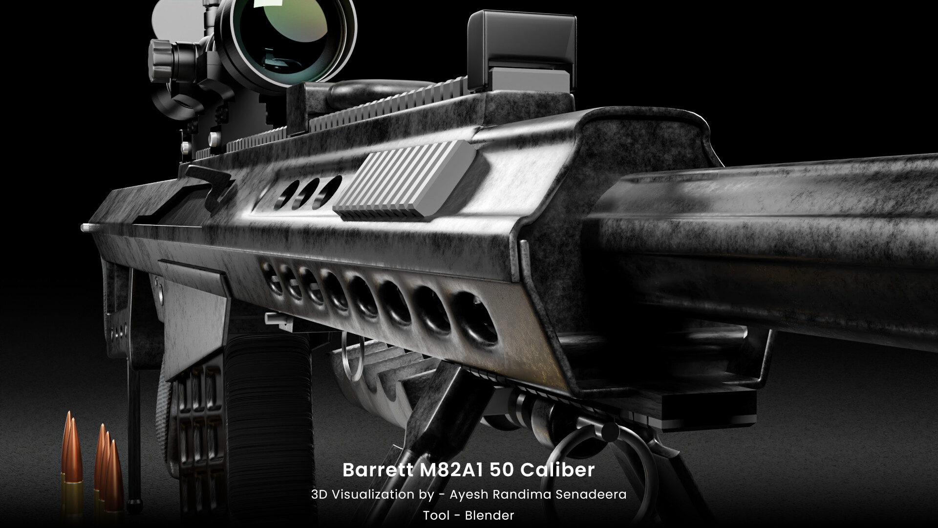 Artstation Barrett M 50 Caliber Bolt Action Sniper Rifle