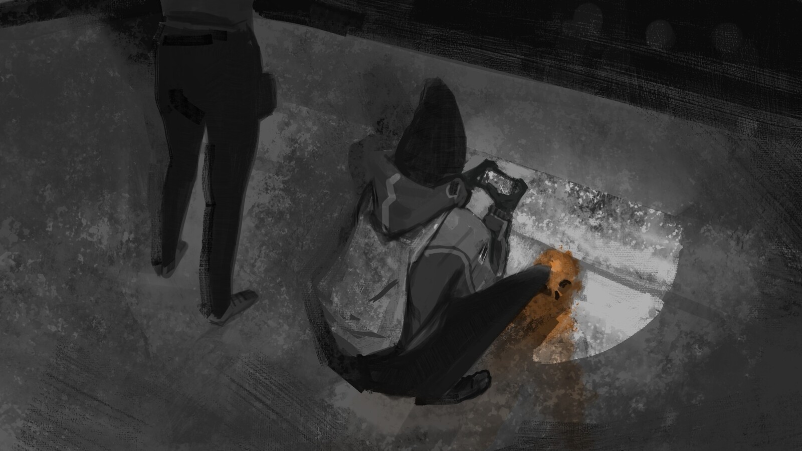 Rough textured brush