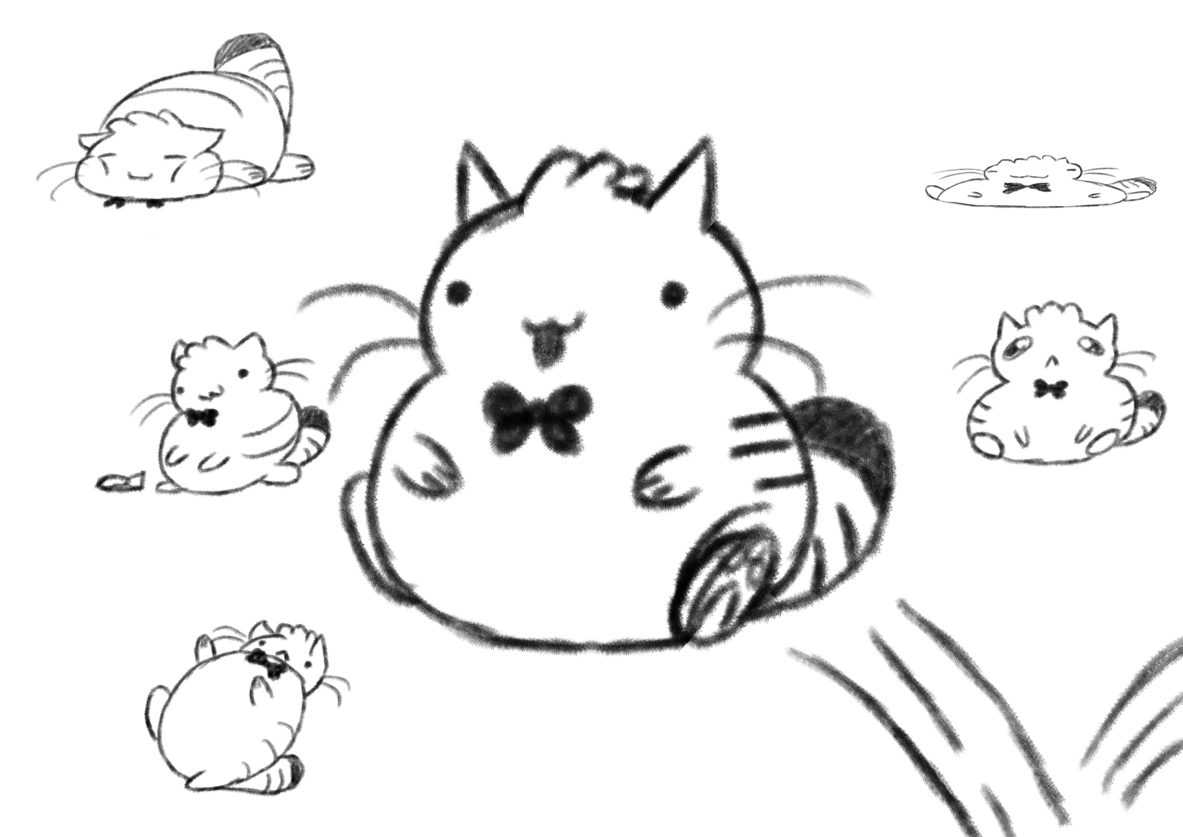 Original concept Sketches based on the verb: bounce.