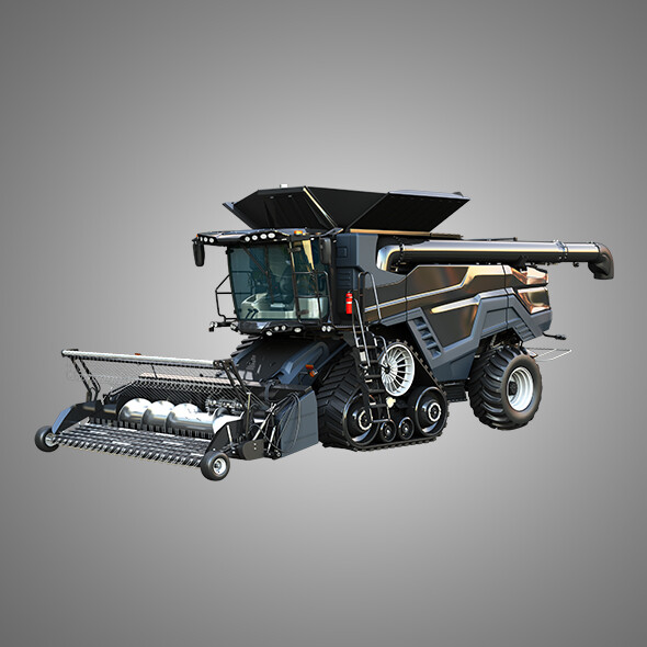Ideal Combine with Forage Harvester Head