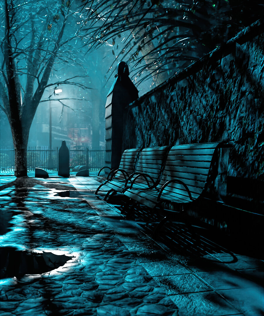 ArtStation Park Bench