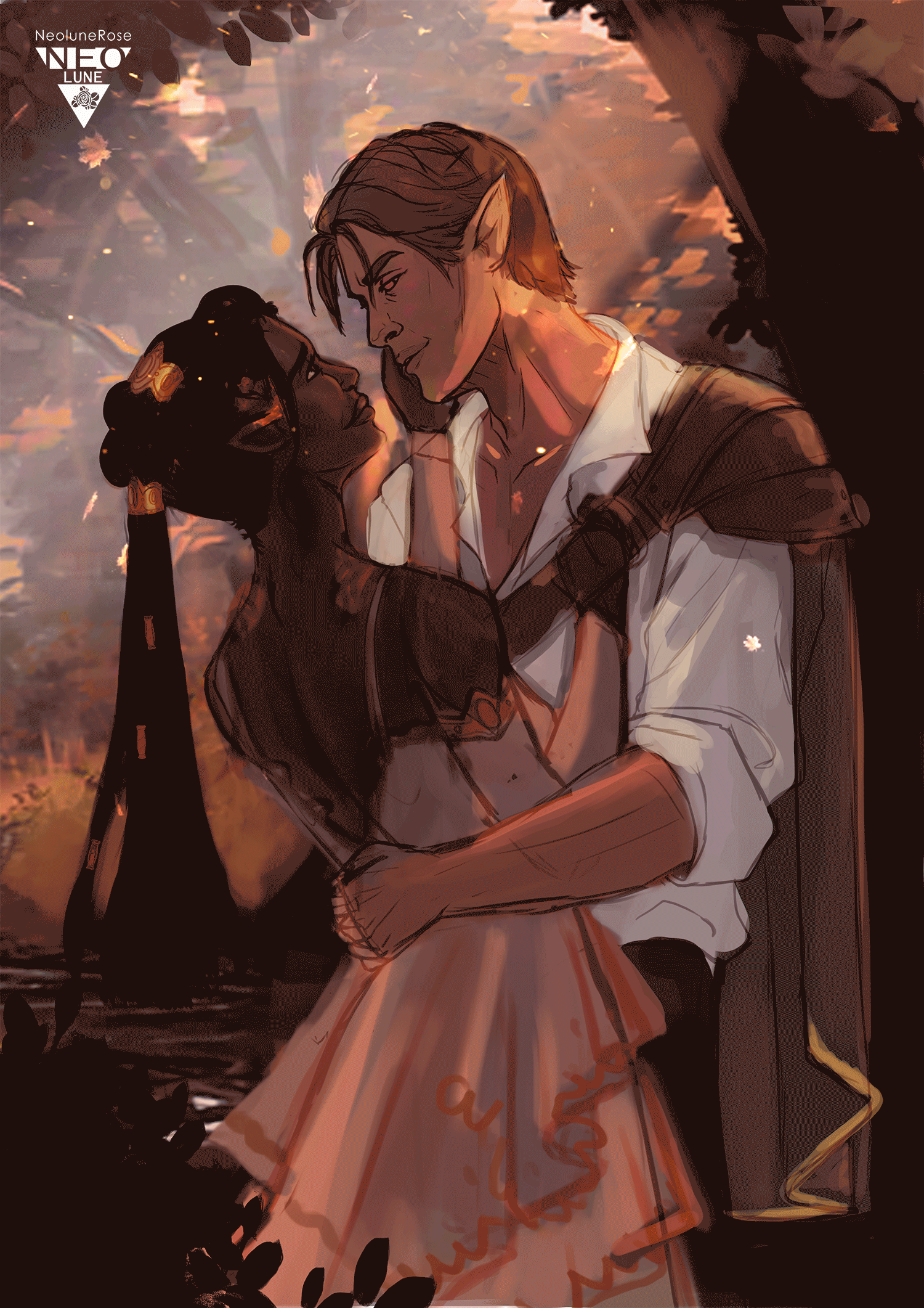 ArtStation - Lovers embrace