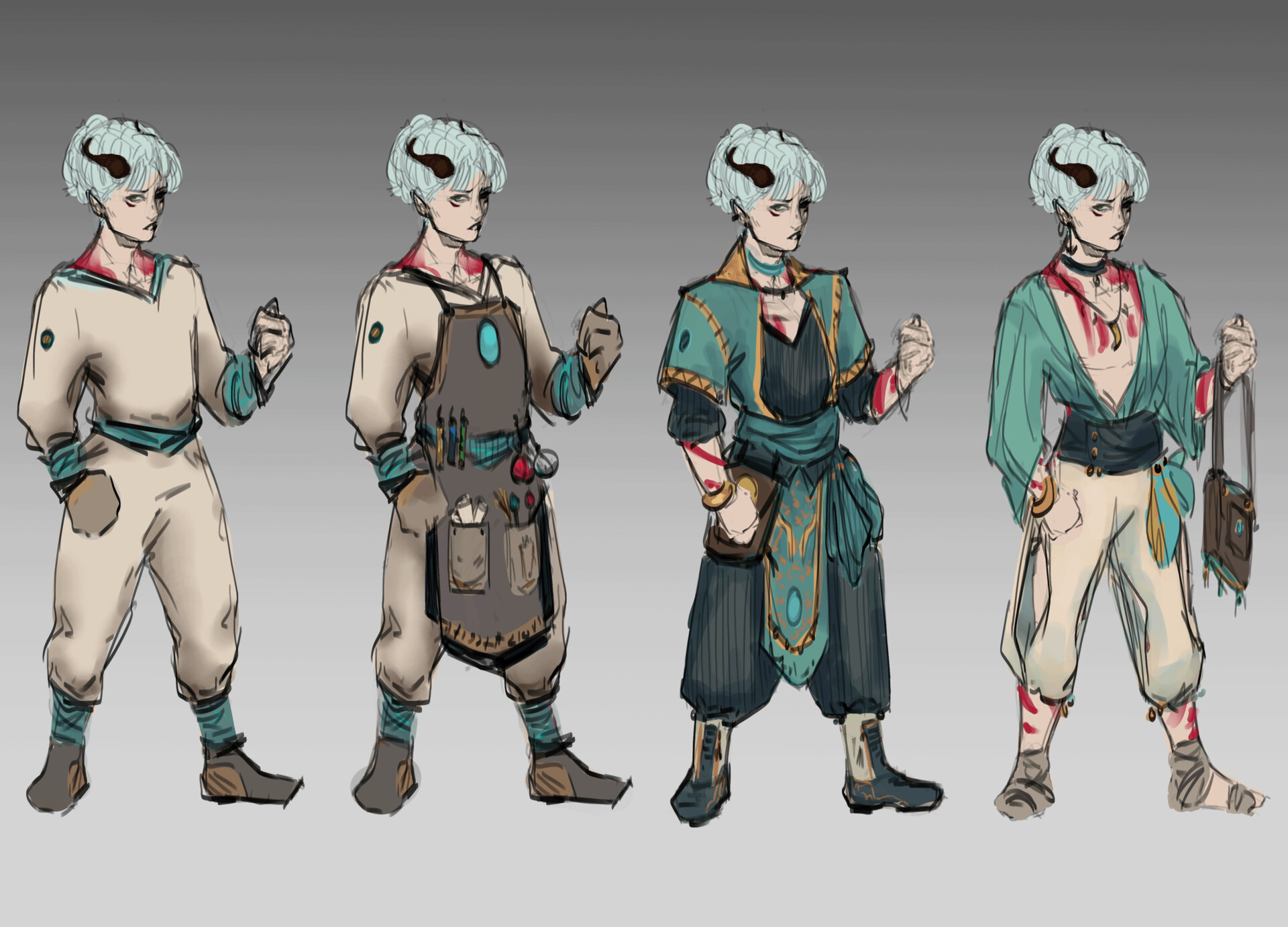 ArtStation - DND Character outfit design