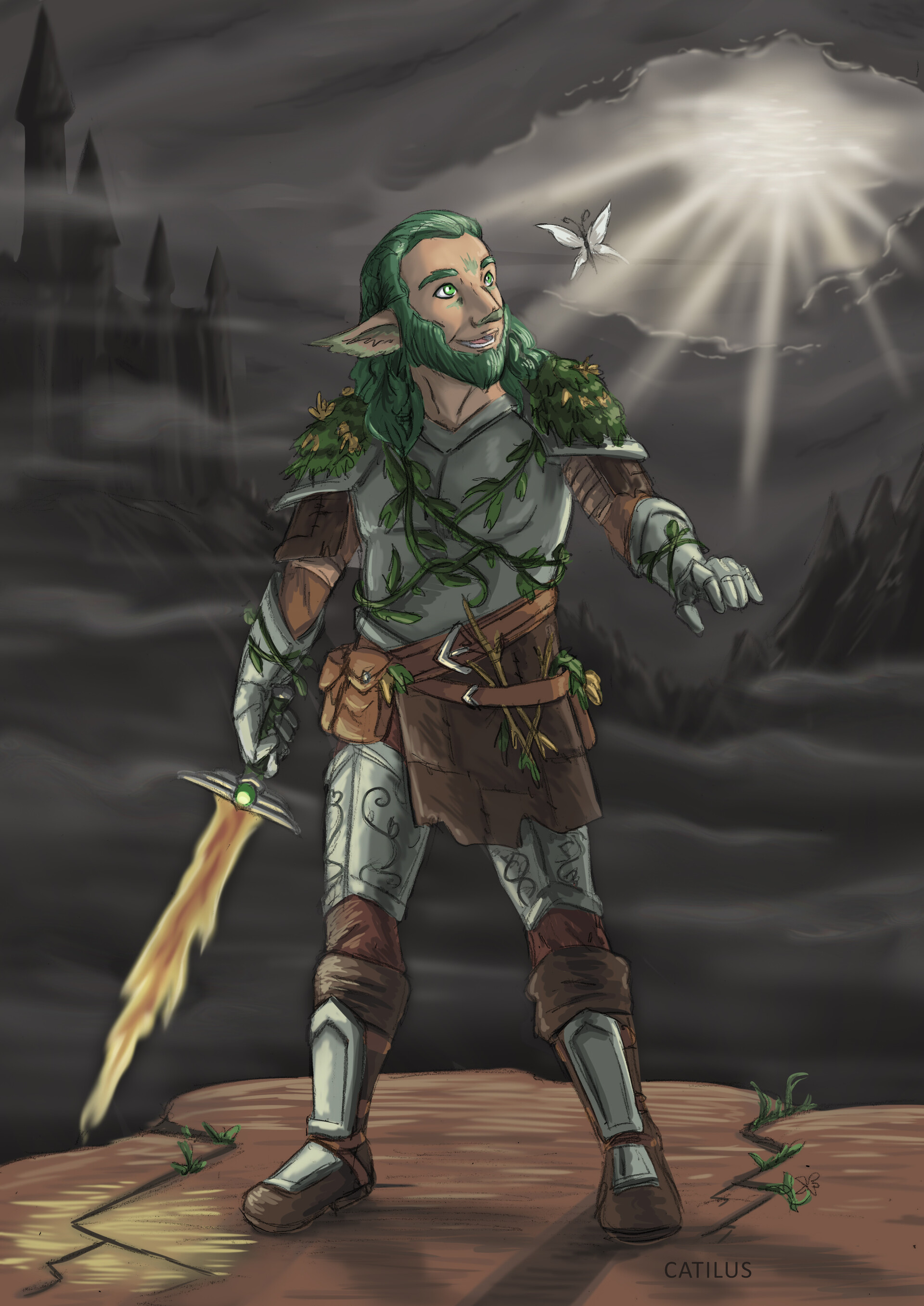 ArtStation - Herbal, Firbolg Paladin of the Ancients – D&D Character
