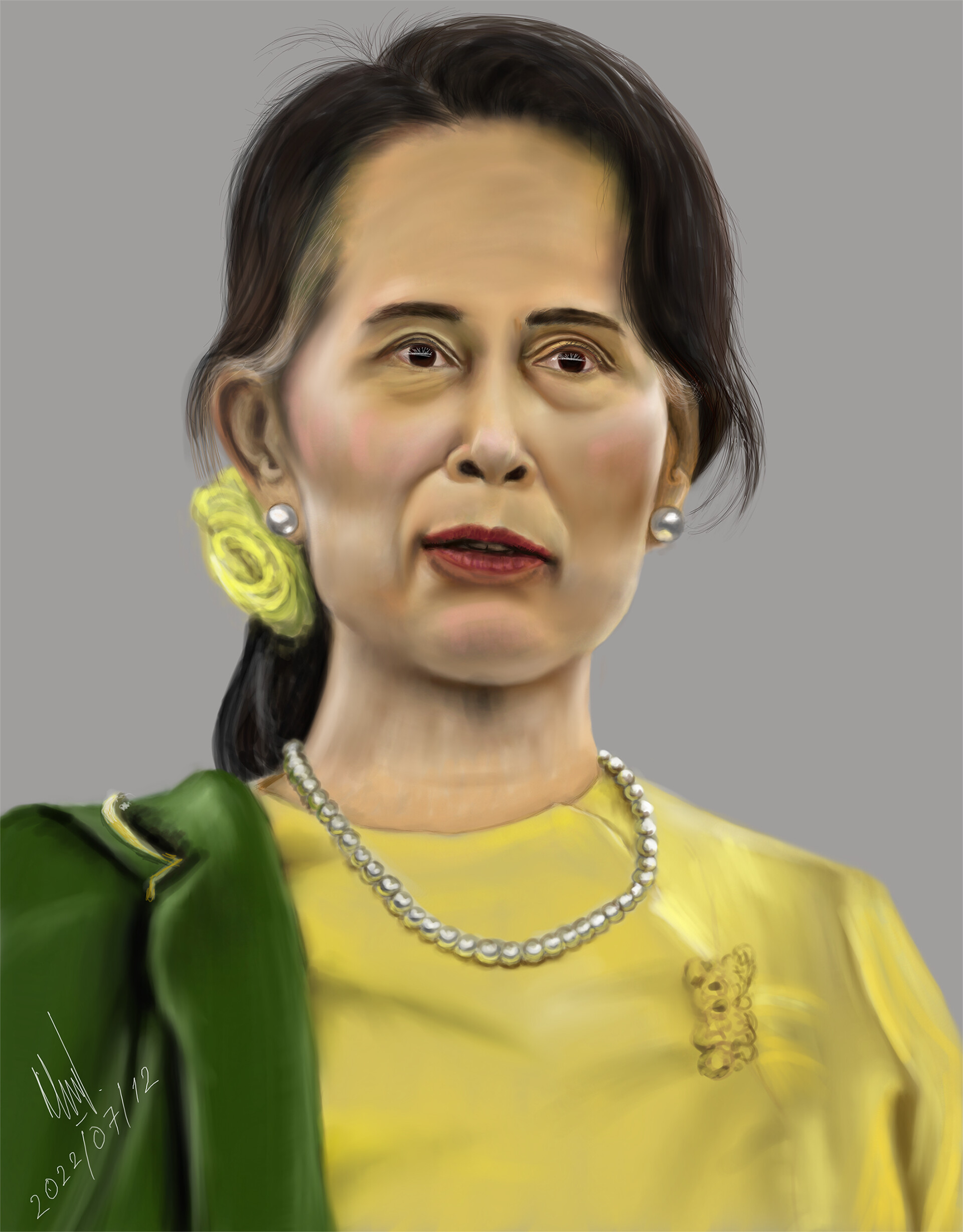 ArtStation - Daw Aung San Suu Kyi