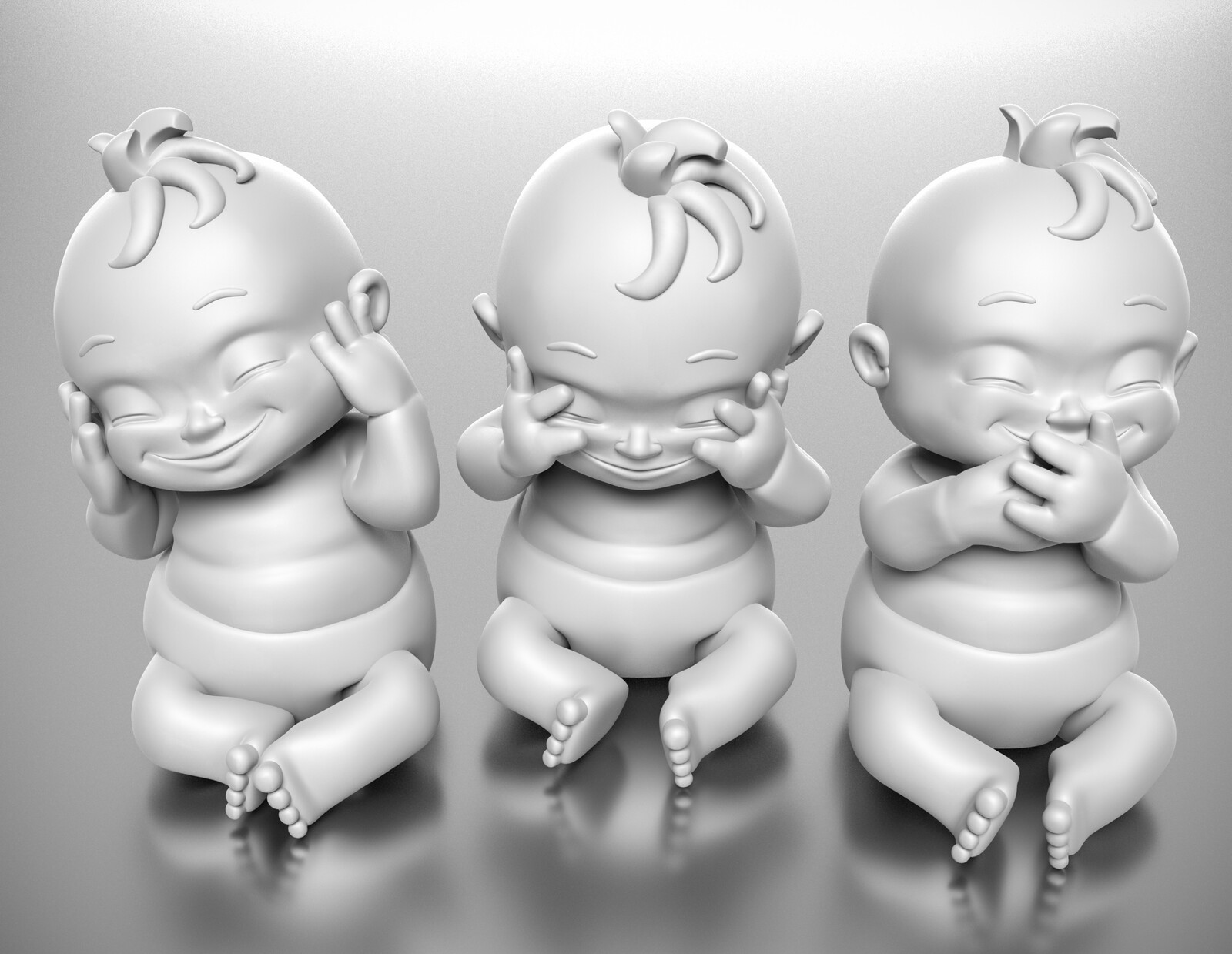 I made the babies as gift for the god-father and god-mother of our kids.