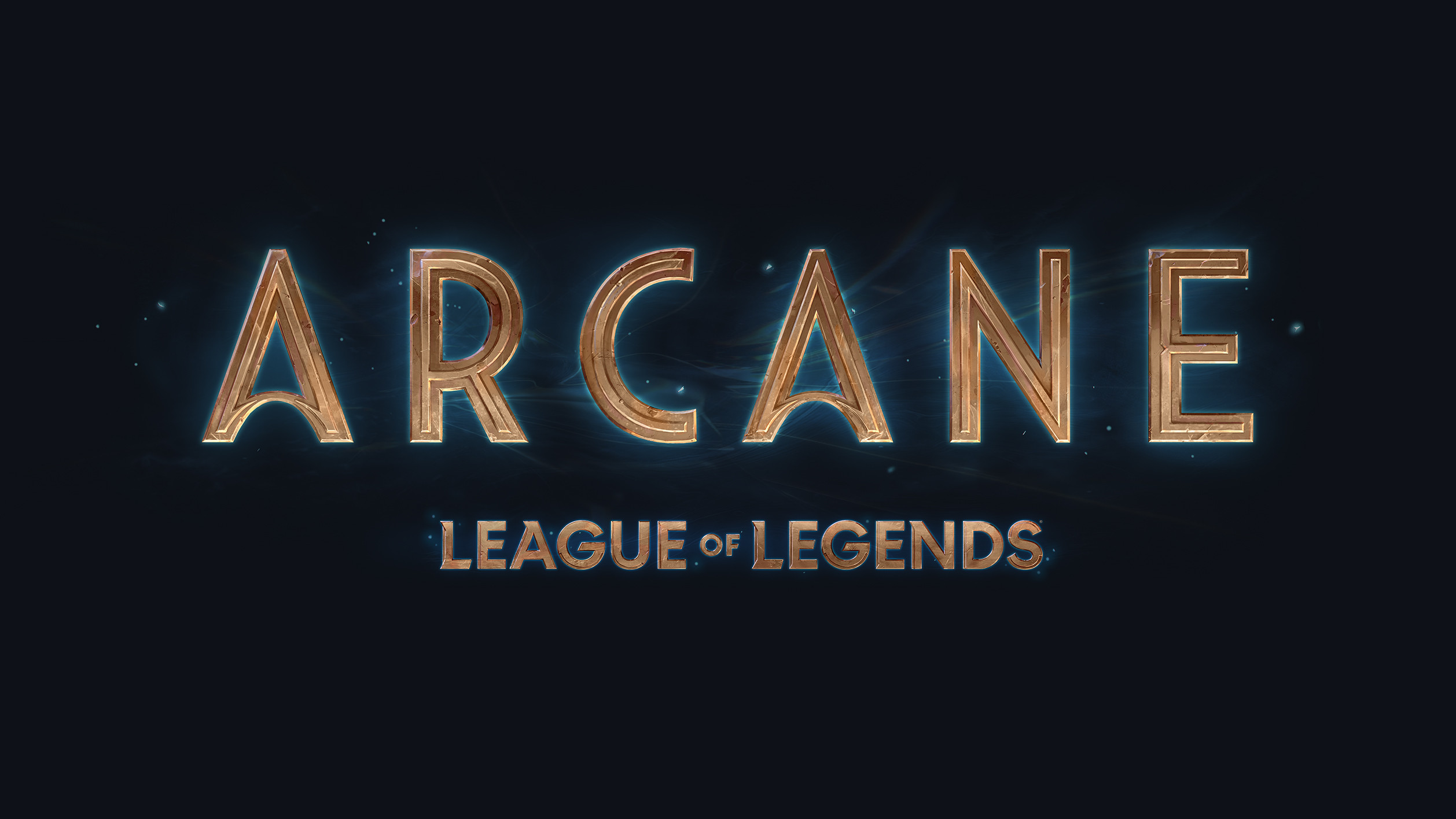 Finished Arcane logo with suggested VFX support