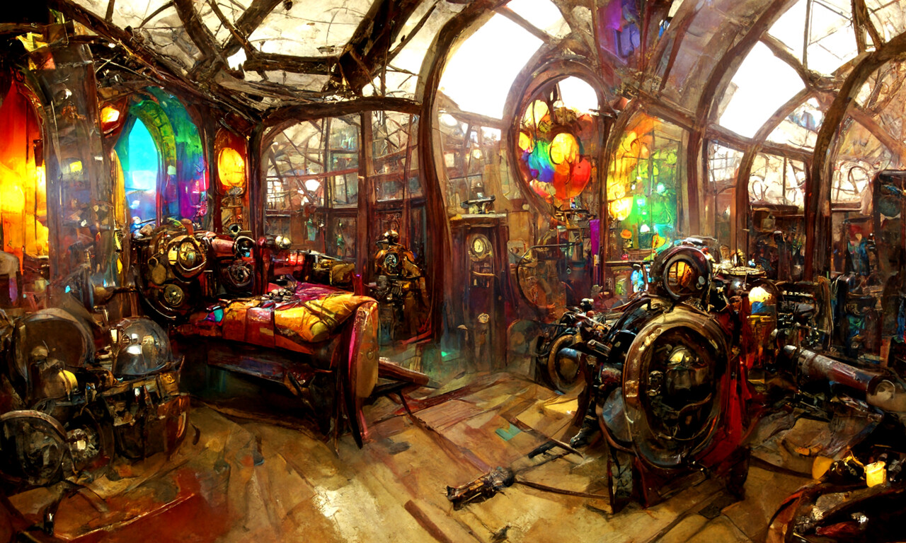 ArtStation Steampunk room