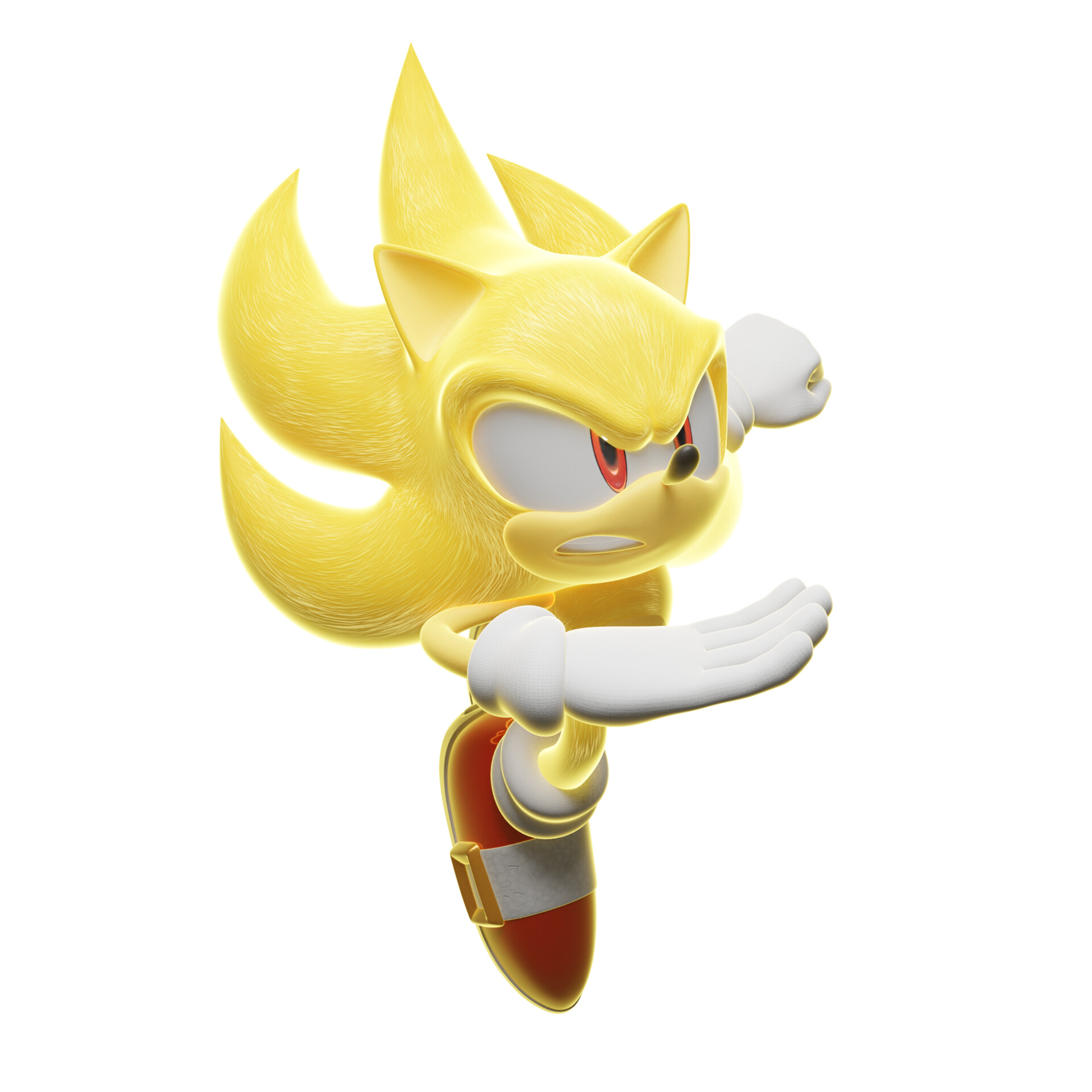 ArtStation - Super Sonic, Tails and Knuckles 💎 Super Team Sonic