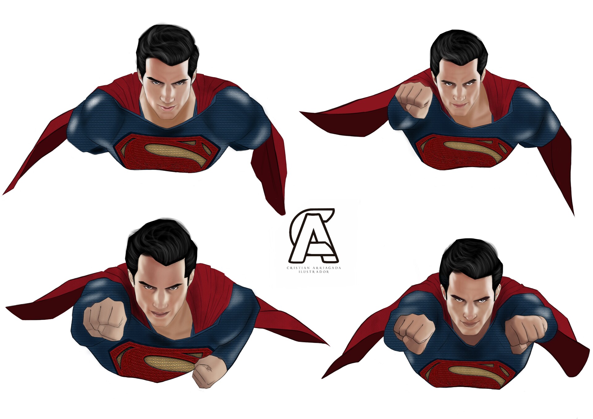 Superman Henry Cavill All Star - Cristián Arriagada - Drawings &  Illustration, Entertainment, Movies, Other Movies - ArtPal