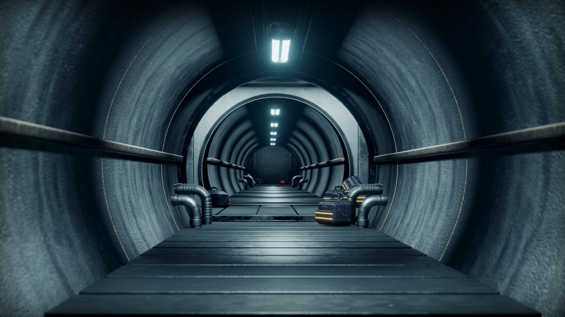 Artstation Sci Fi Tunnel