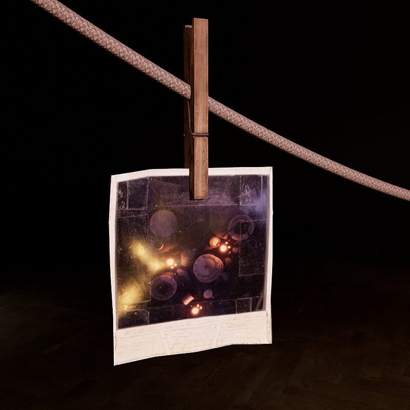 Light string & Polaroid Blueprint UE5 - (Horror Bedroom)
