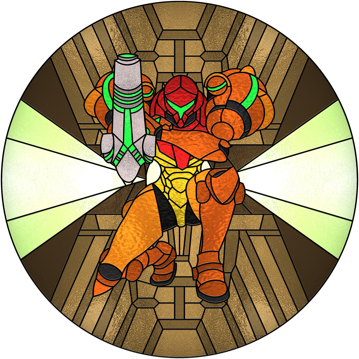 Samus Symbol deals Stained Glass