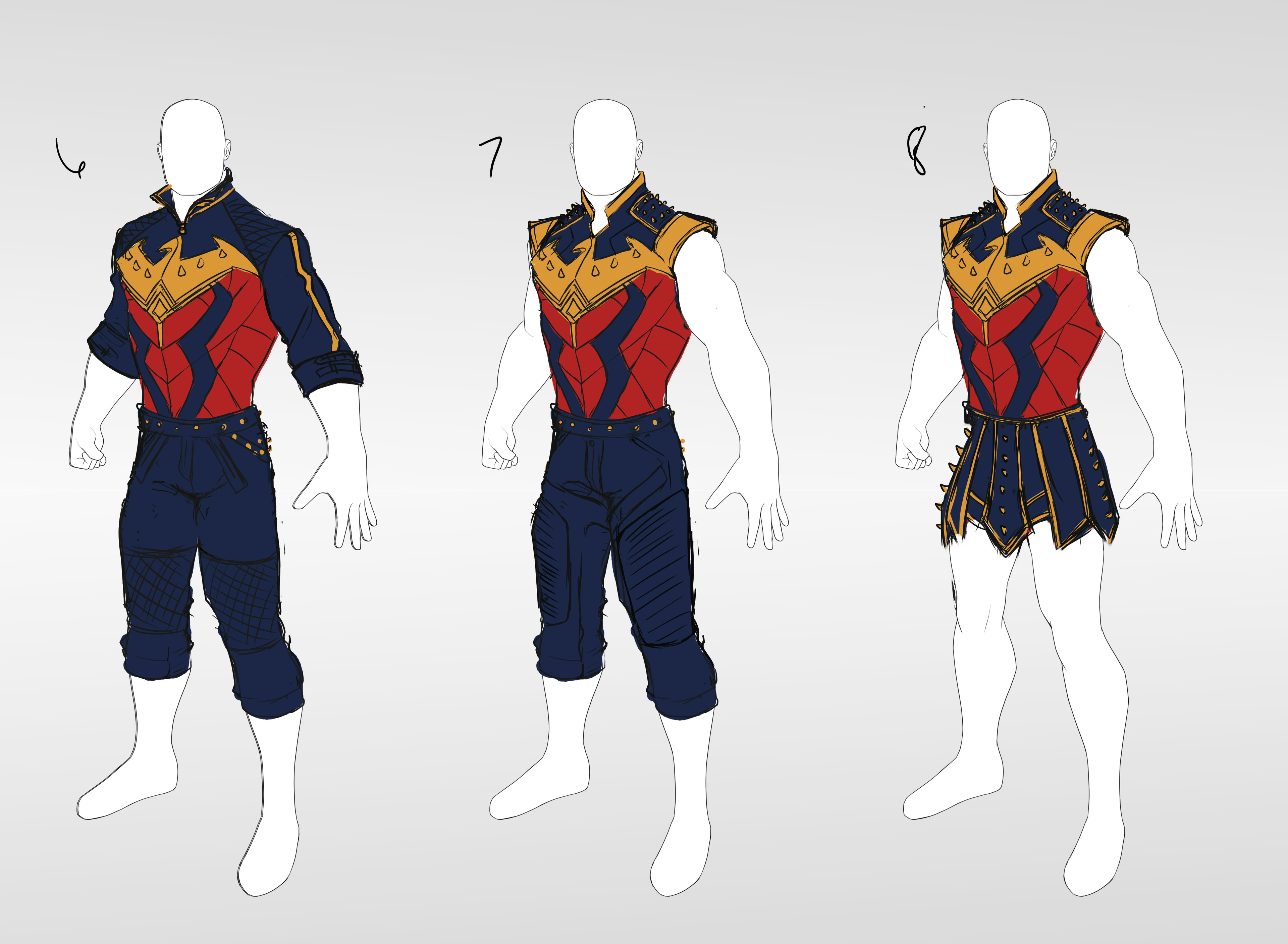 More iterations for the male version.
