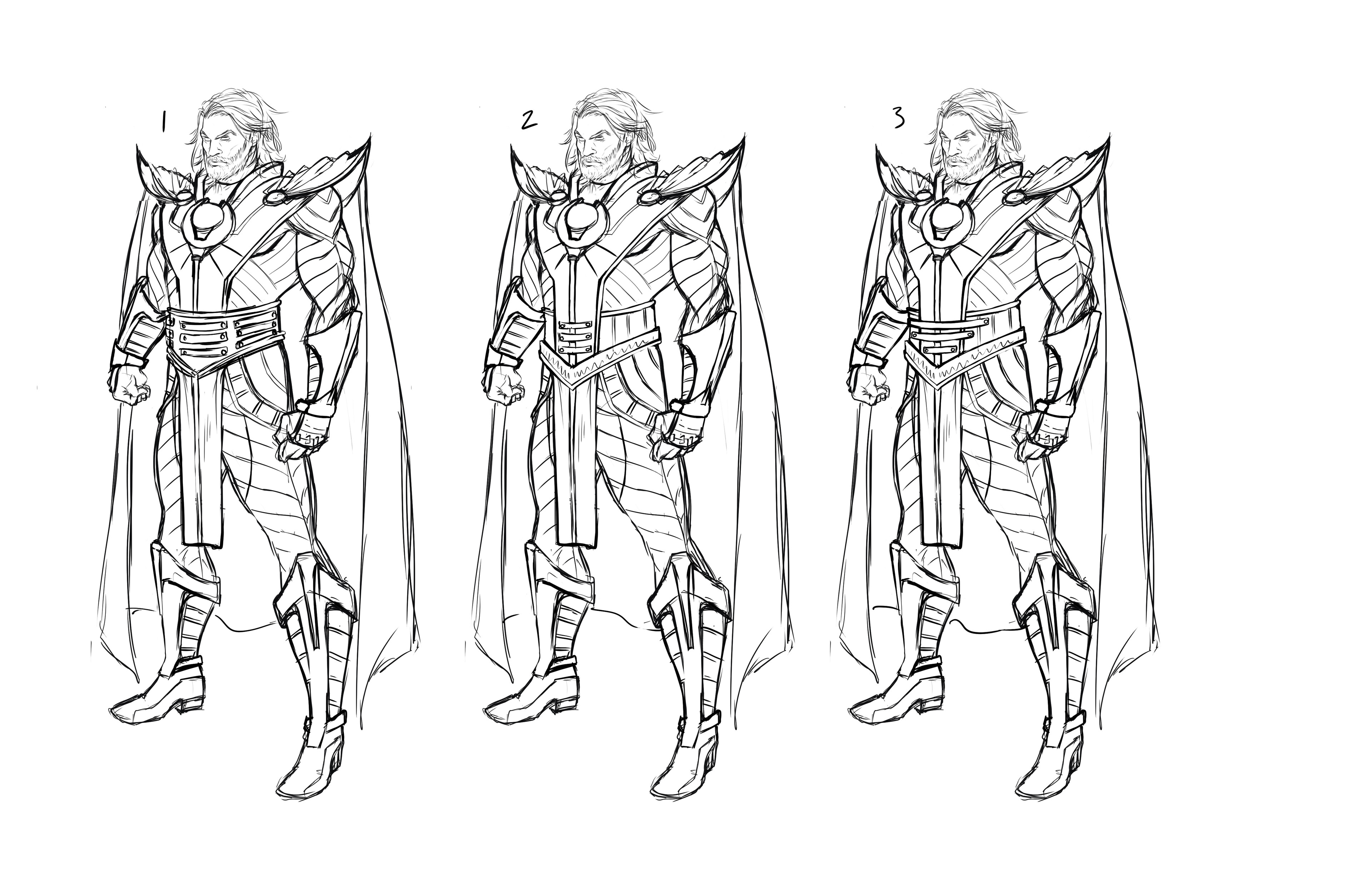 After deciding on the chest piece we just needed to figure out the belt a little more.