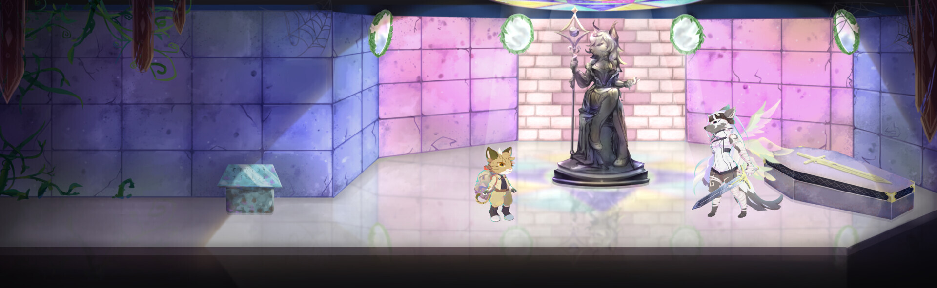 ArtStation Scene5_Statue room_artwork