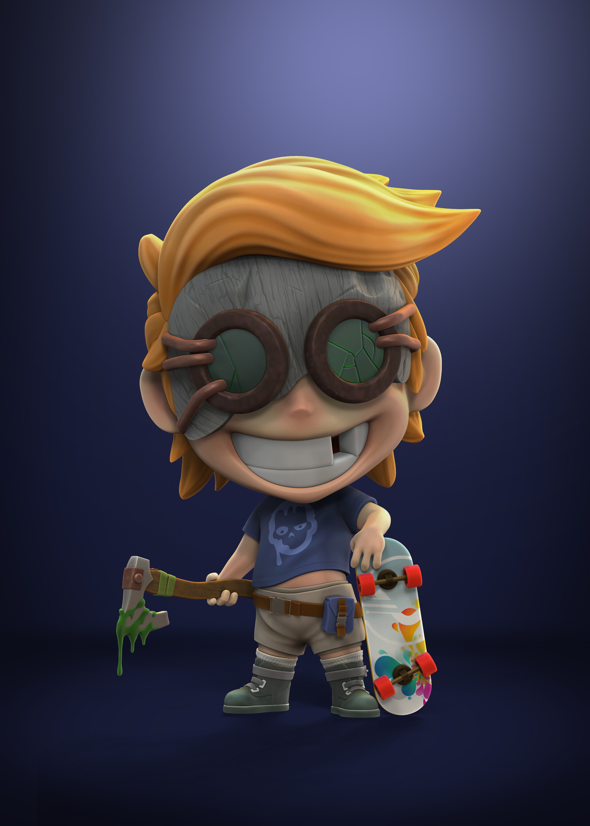 ArtStation Skater Boy Libel Up Project