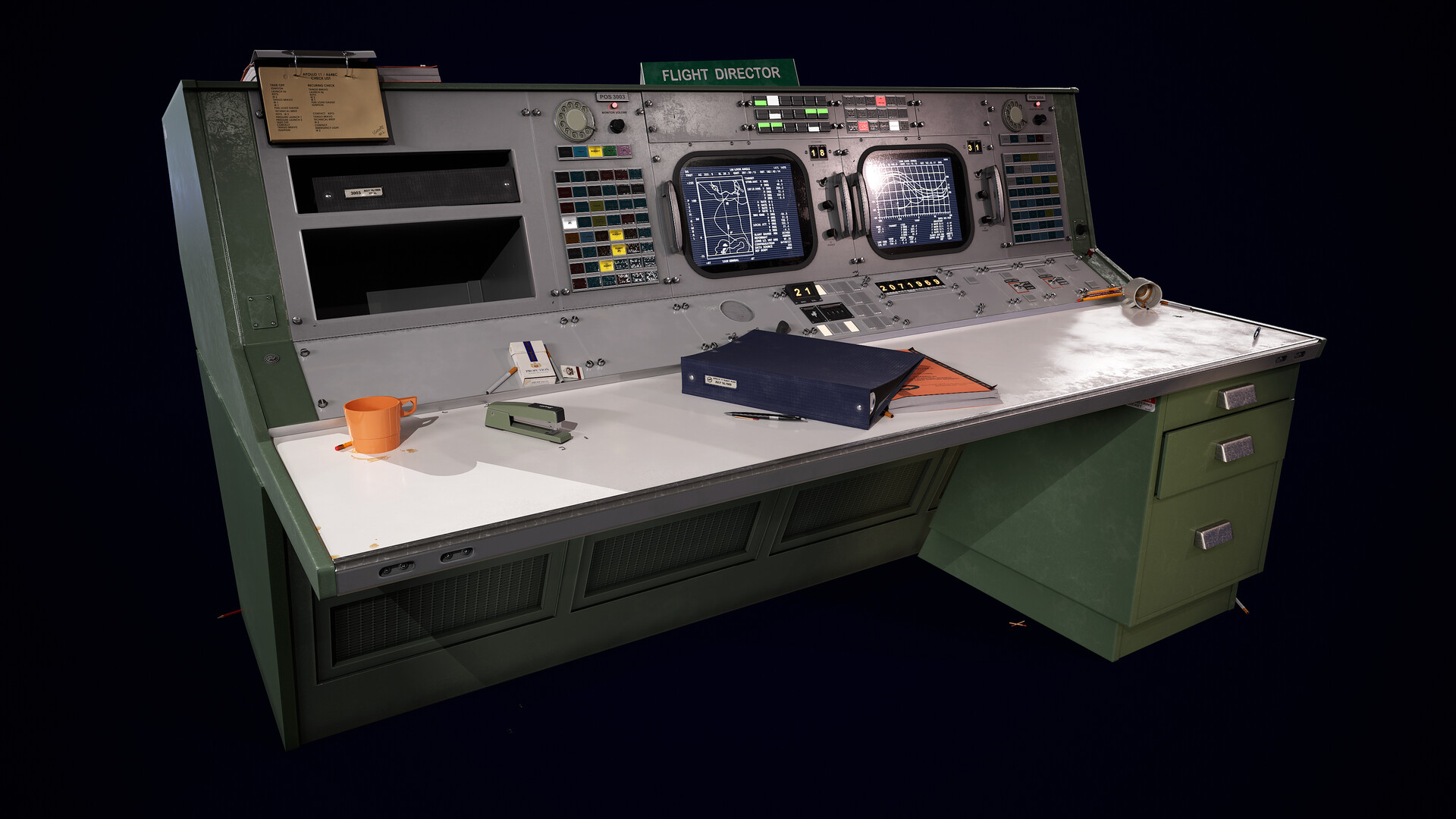 Joseph Edwards 60's Apollo Flight Control