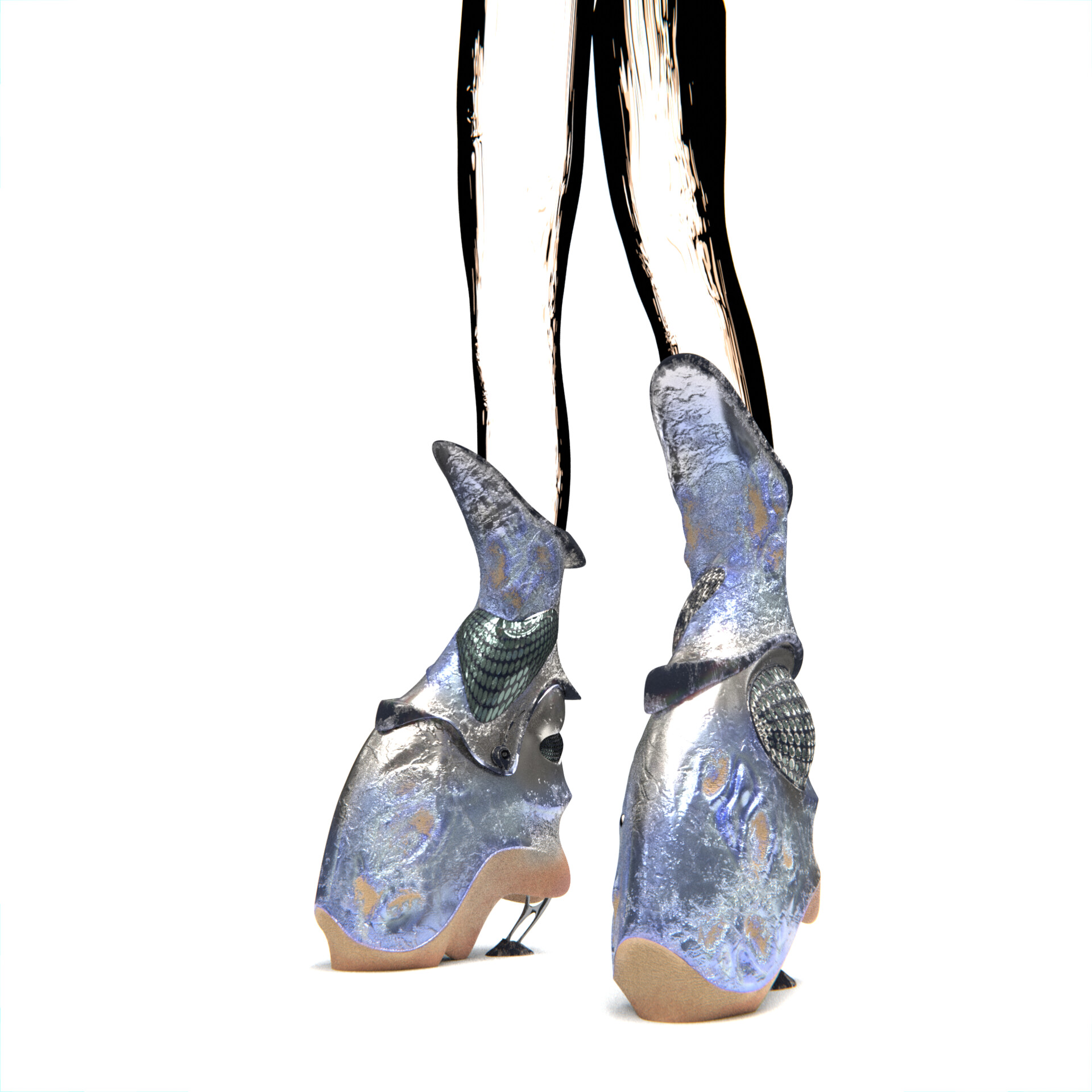 ArtStation - Skinned Metallic Boot