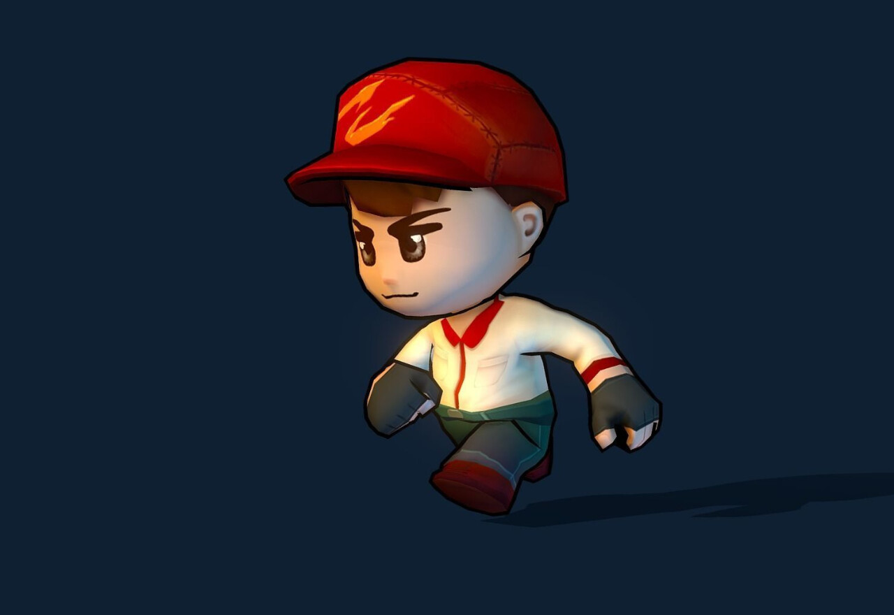 Artstation chibi 3d model samples