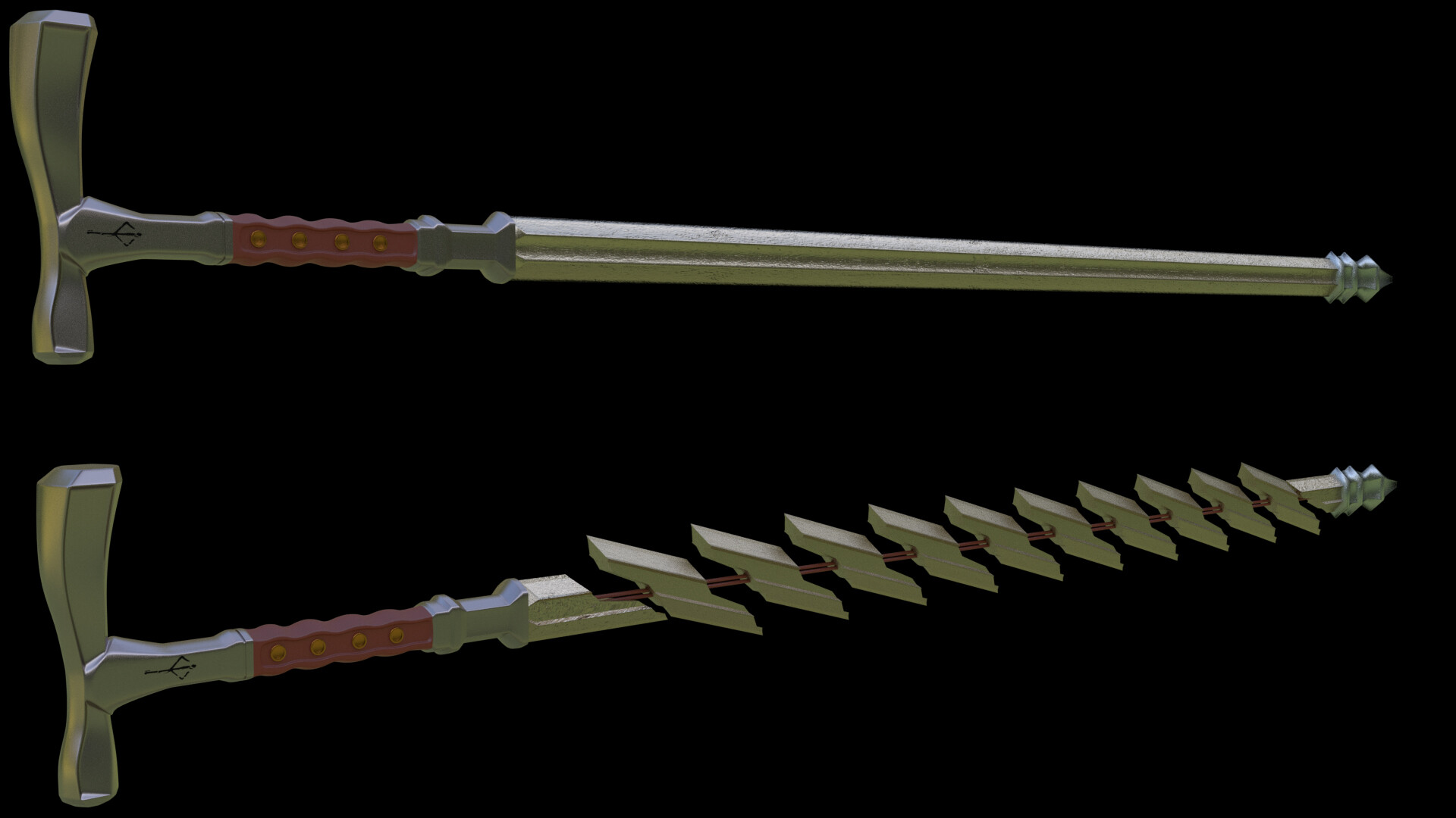 ArtStation Threaded Cane from Bloodborne