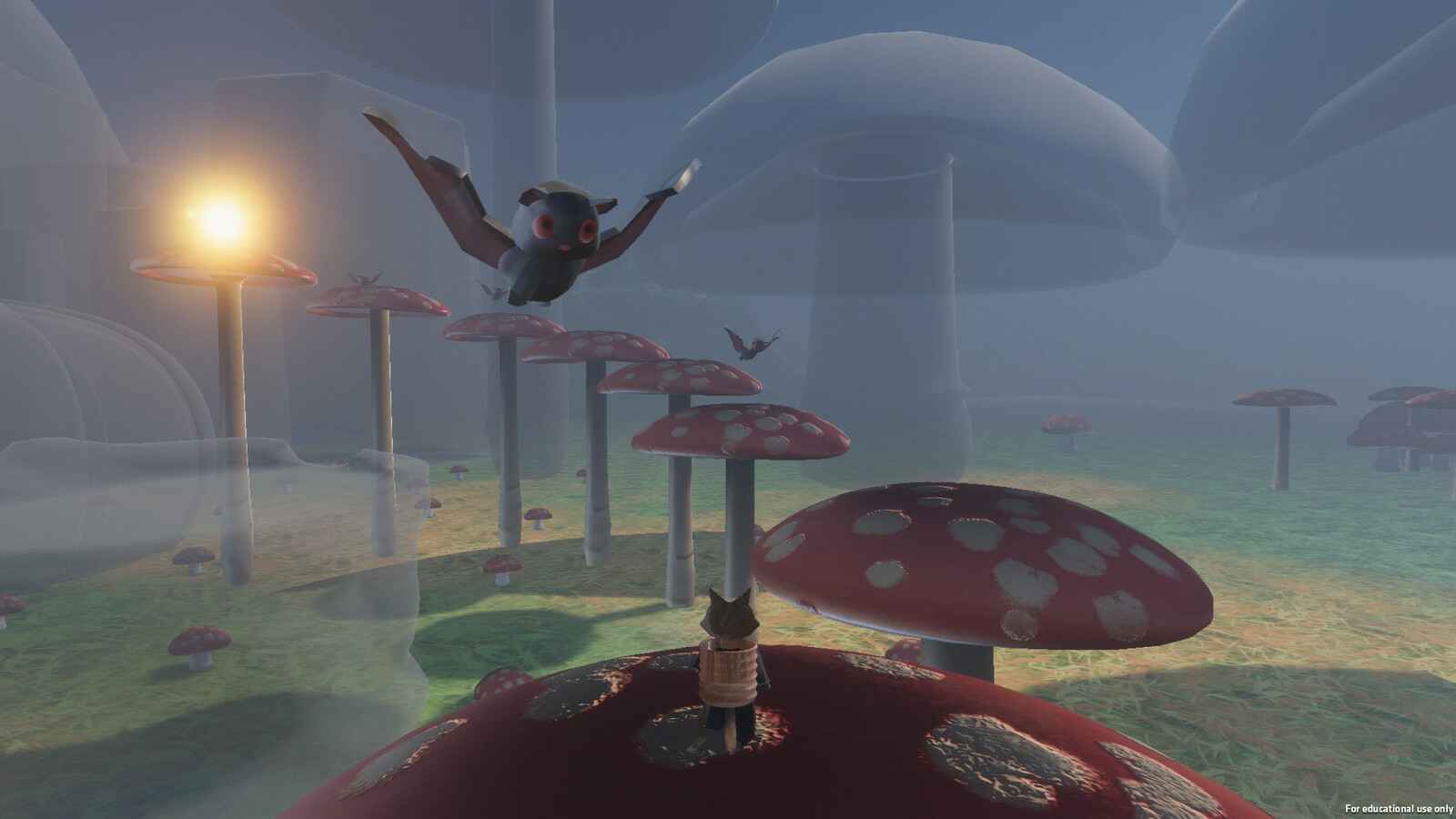 Gameplay screenshot of platforming