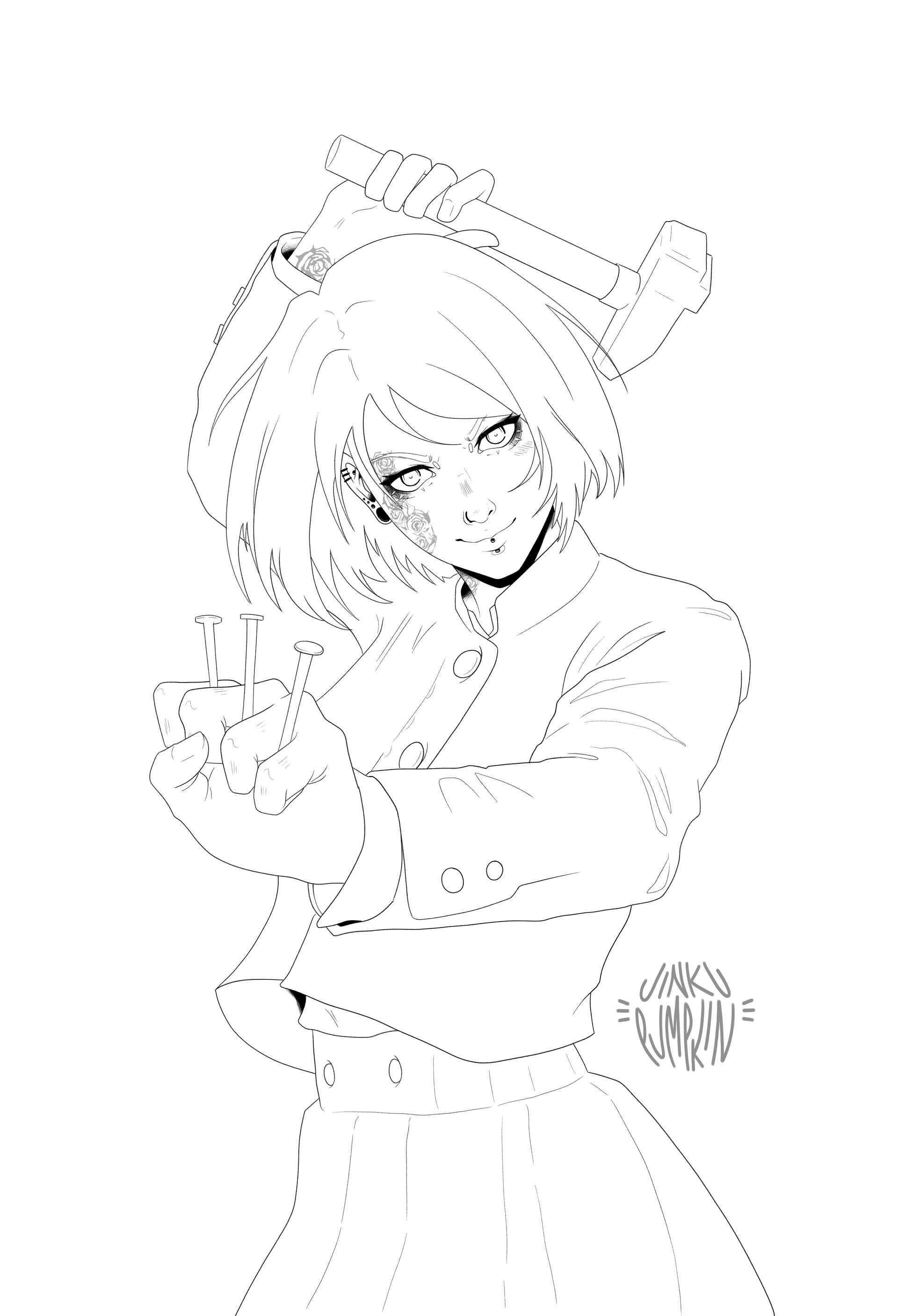 ArtStation - Nobara lineart