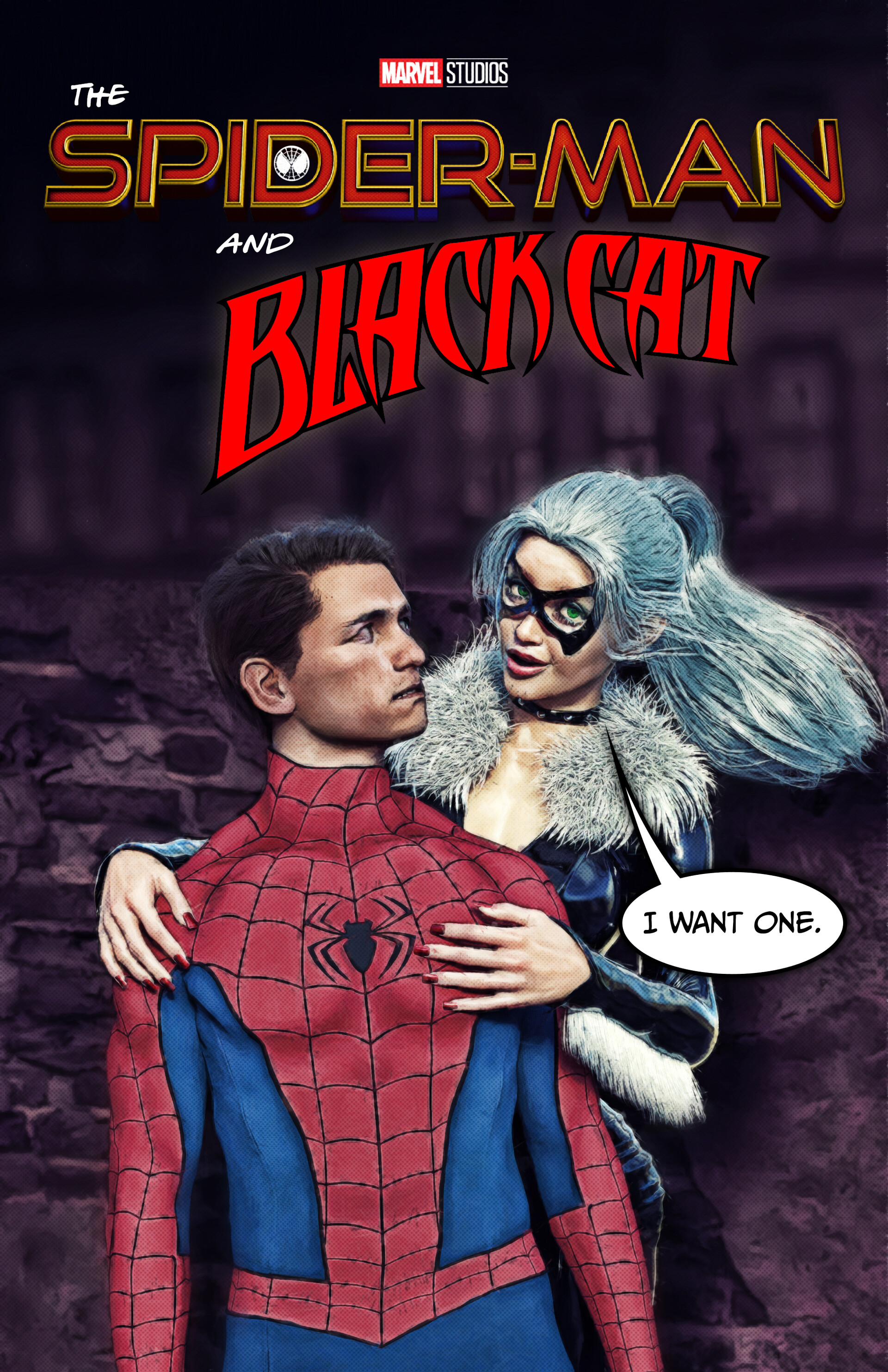 ArtStation - The Spiderman and BlackCat