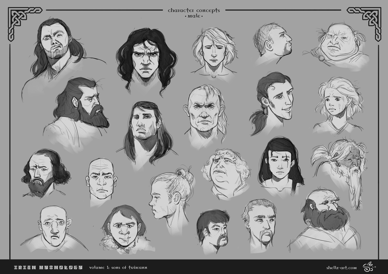 Sons of Tuireann: Character Concepts - Male