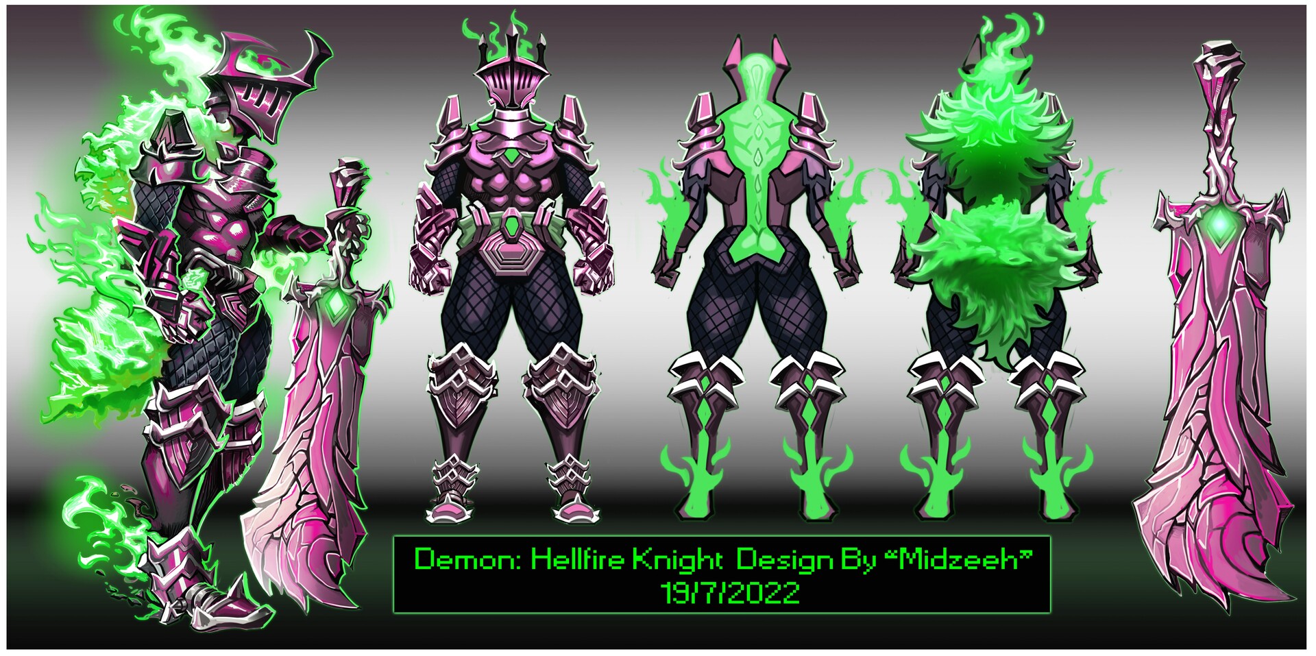 ArtStation - Demon: Hellfire Knight...