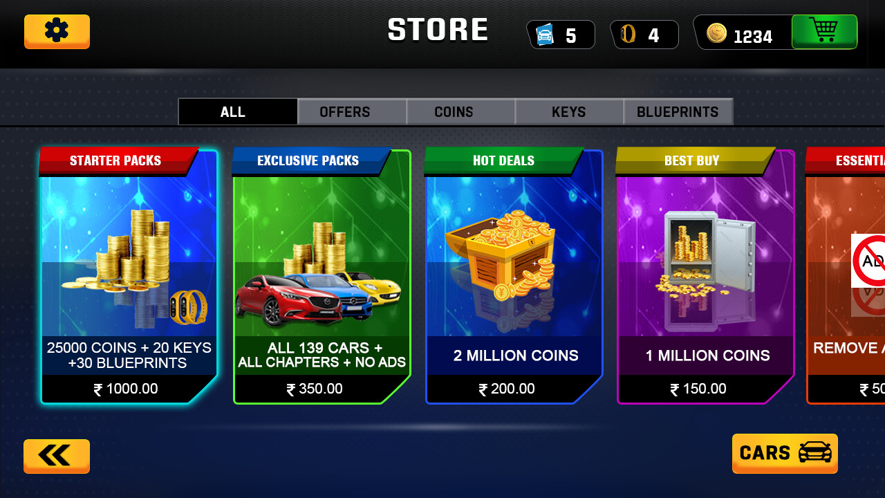 ArtStation Screen Car Game