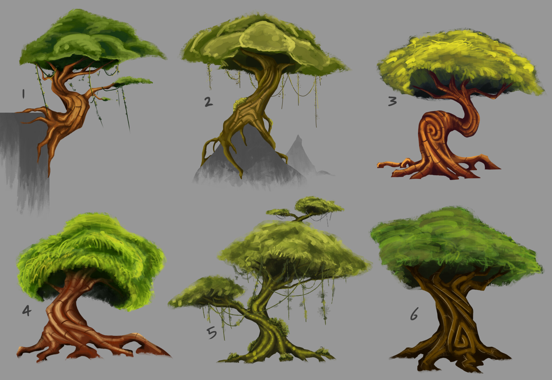 ArtStation - Stylised Tree Exploration