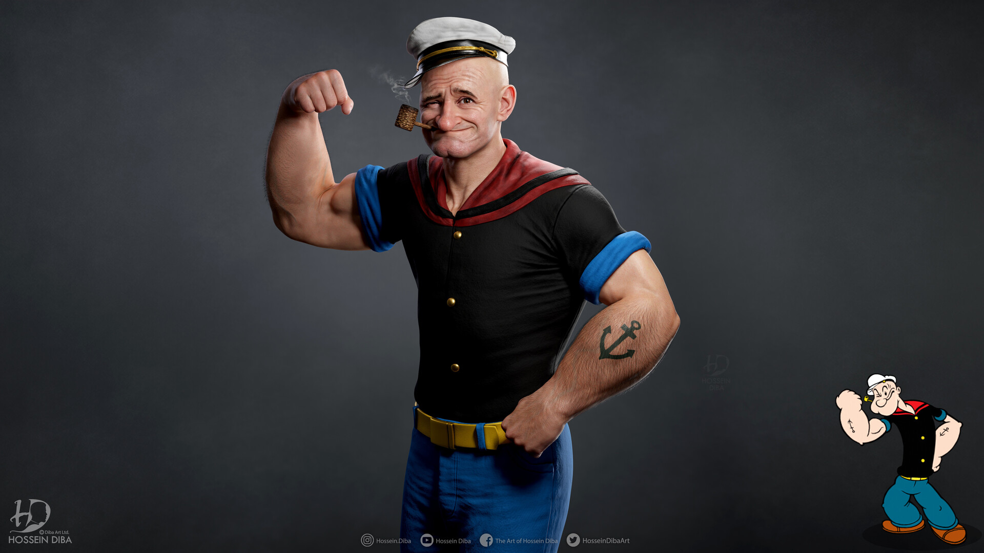 Popeye the sailor shop man