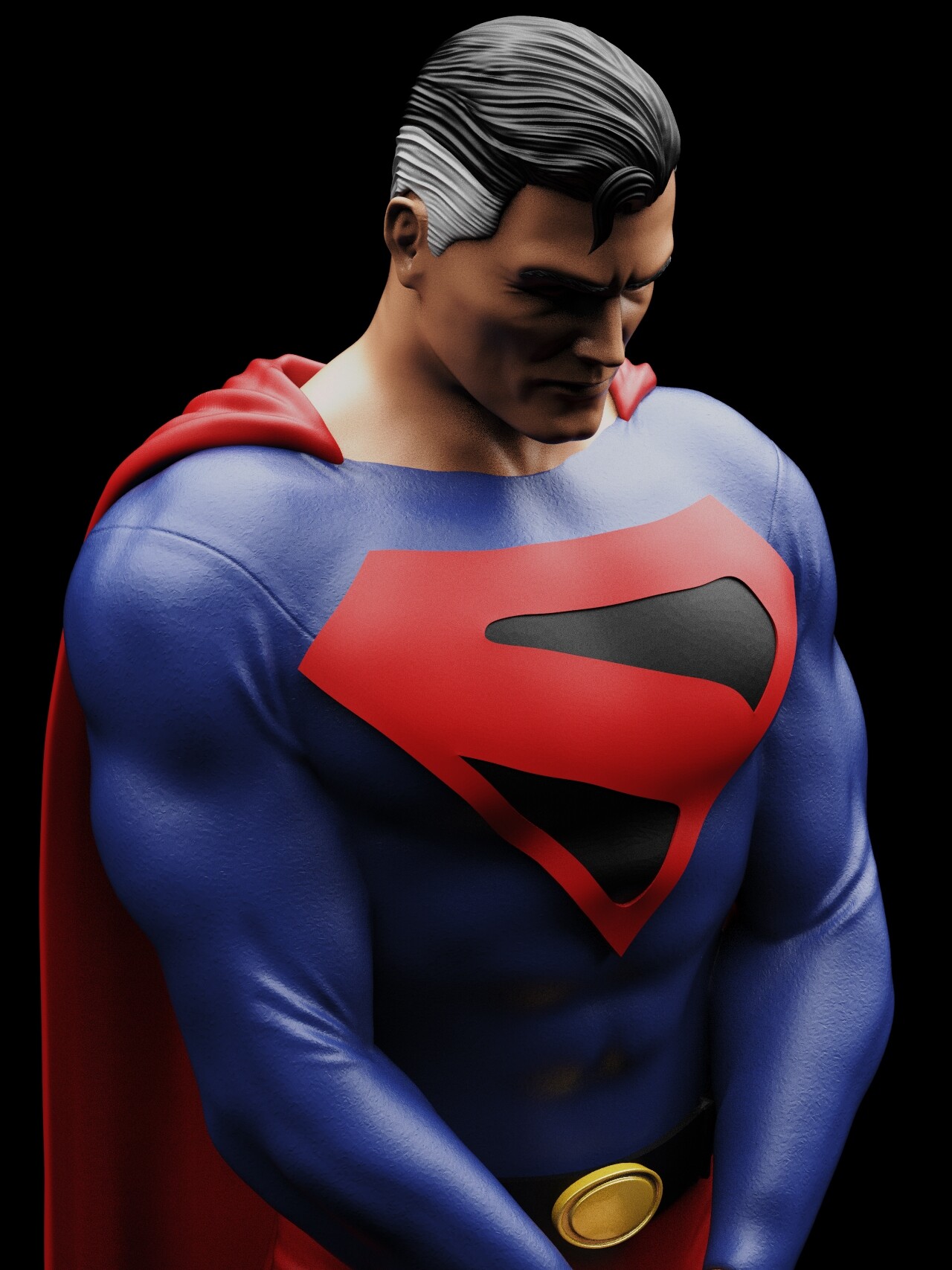 ArtStation Kingdom Come Superman WIP