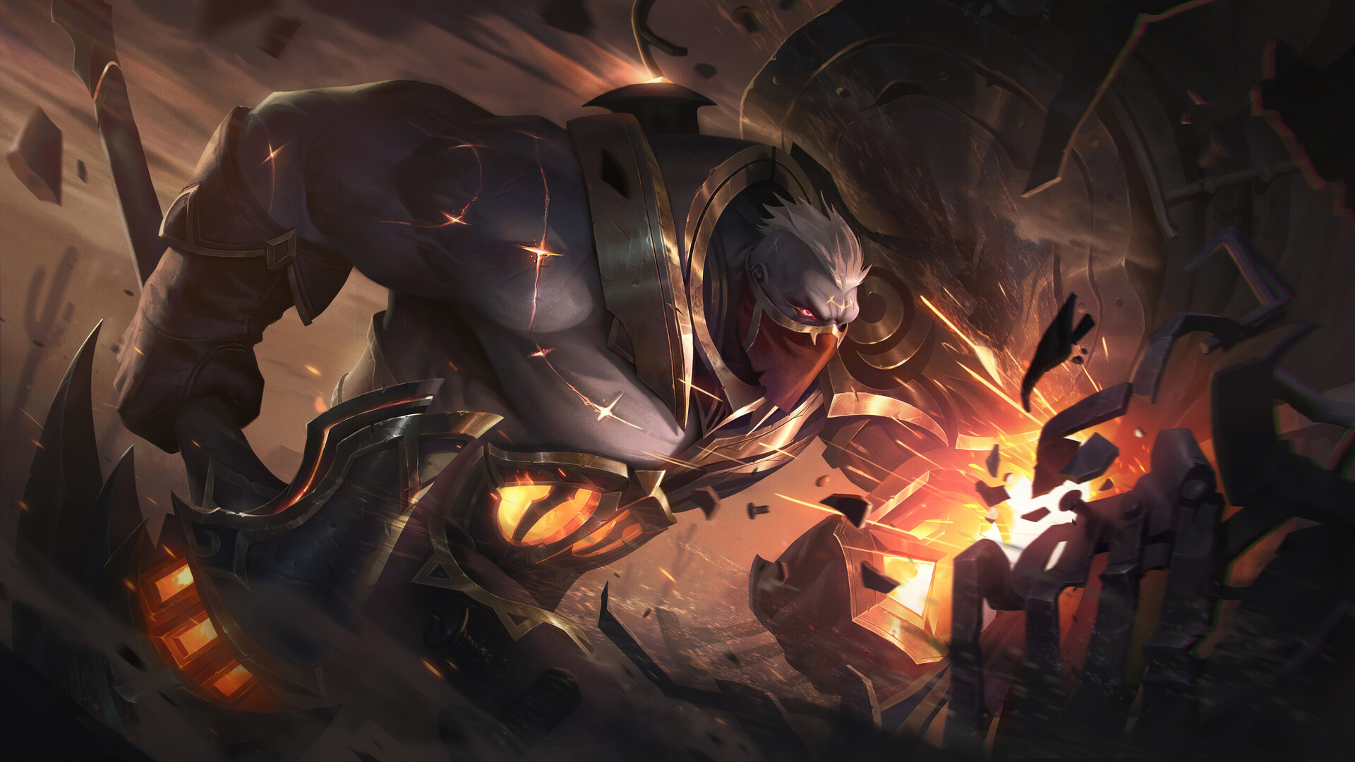 ArtStation High Noon Sion Splash for League of Legends