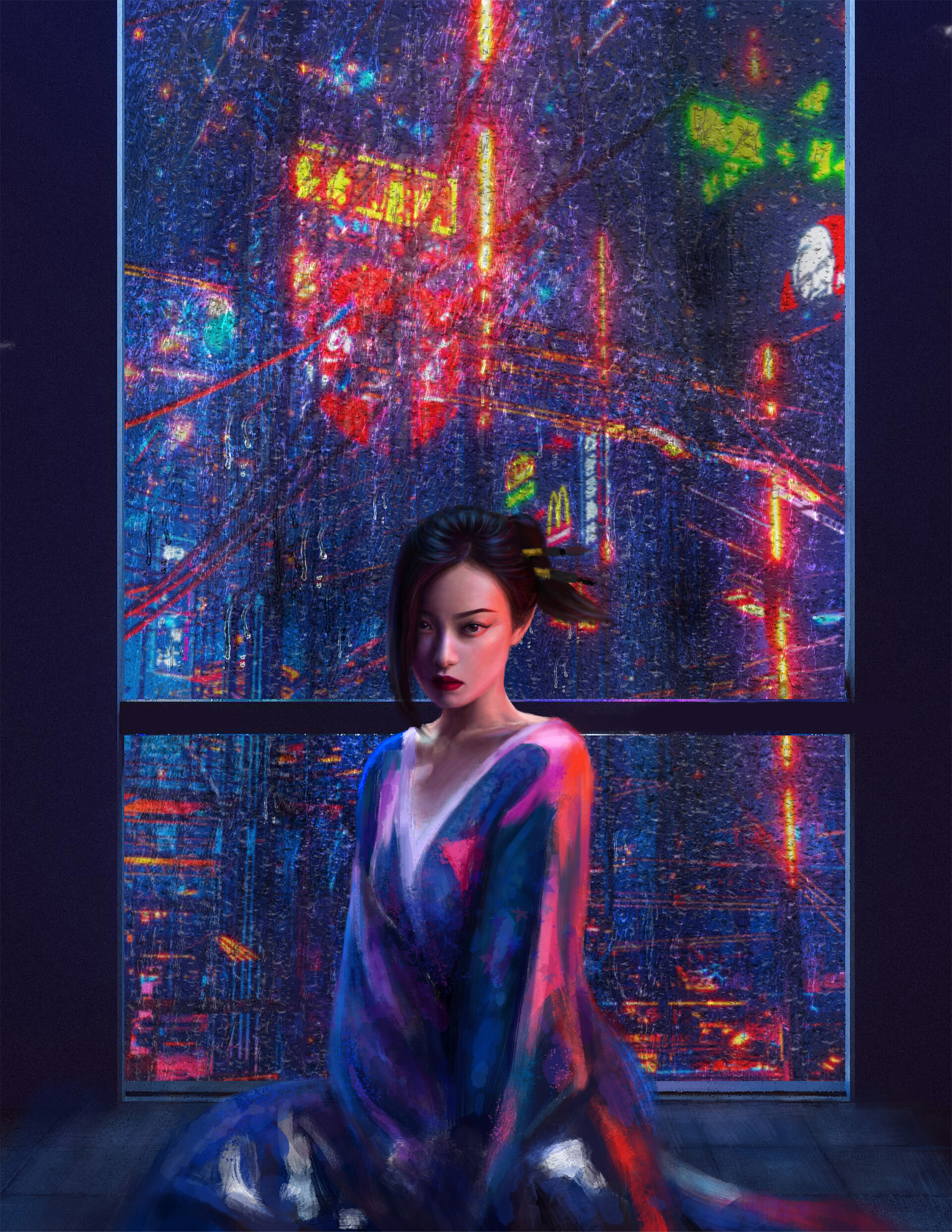 ArtStation - digtal portraitpainting in PS inspired by NINI