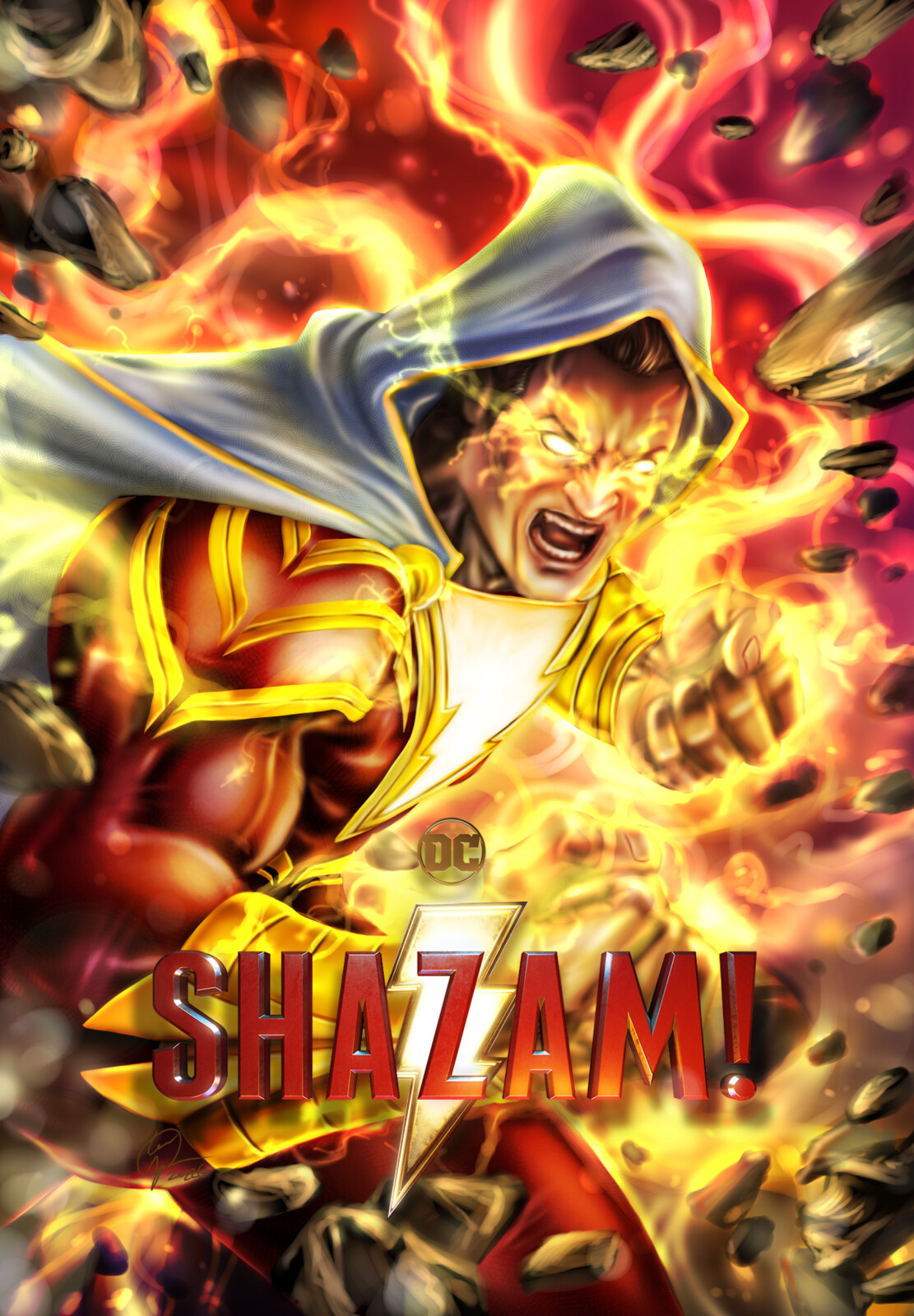 Shazam with DC Logo