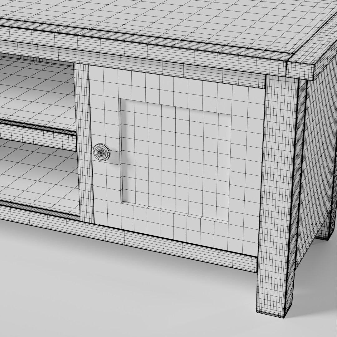 ArtStation 3D Model of Bromley Grey TV Stand