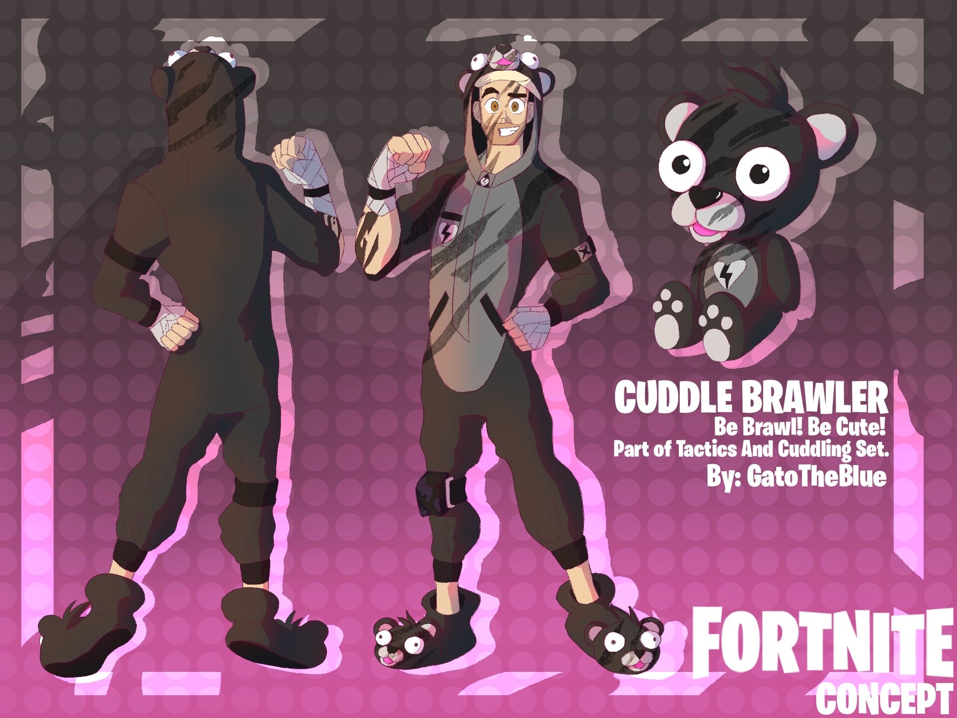 ArtStation - Cuddle Brawler, Fortnite Skin Concept #4